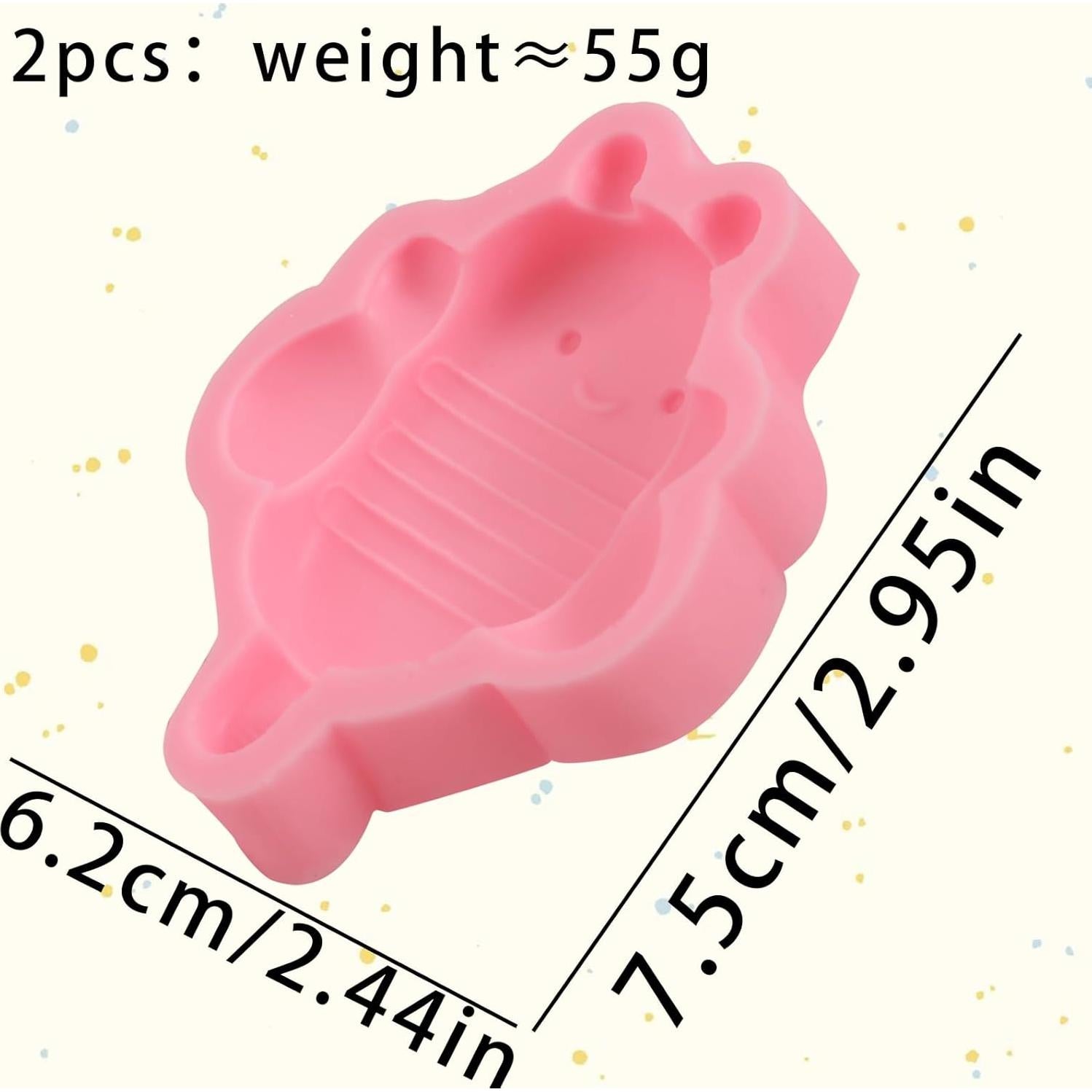 Molde de Silicona para Chocolate Abeja nklbio - 2 Pcs