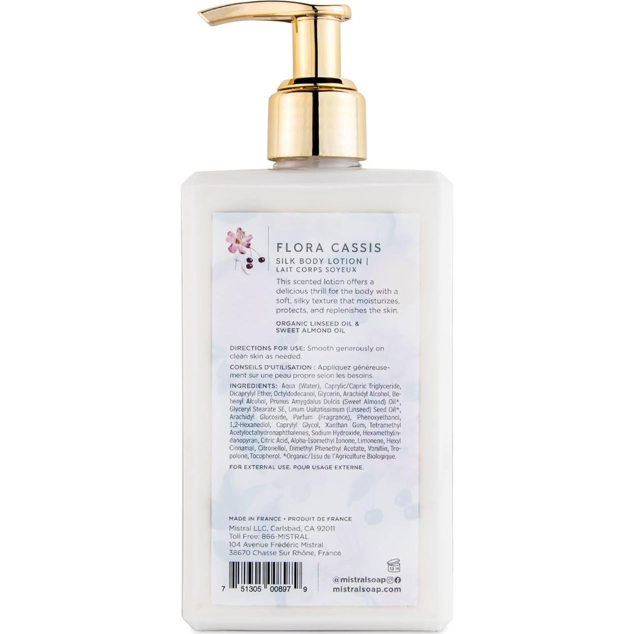 Loción Corporal Hidratante Mistral Flora Cassis 257 ml