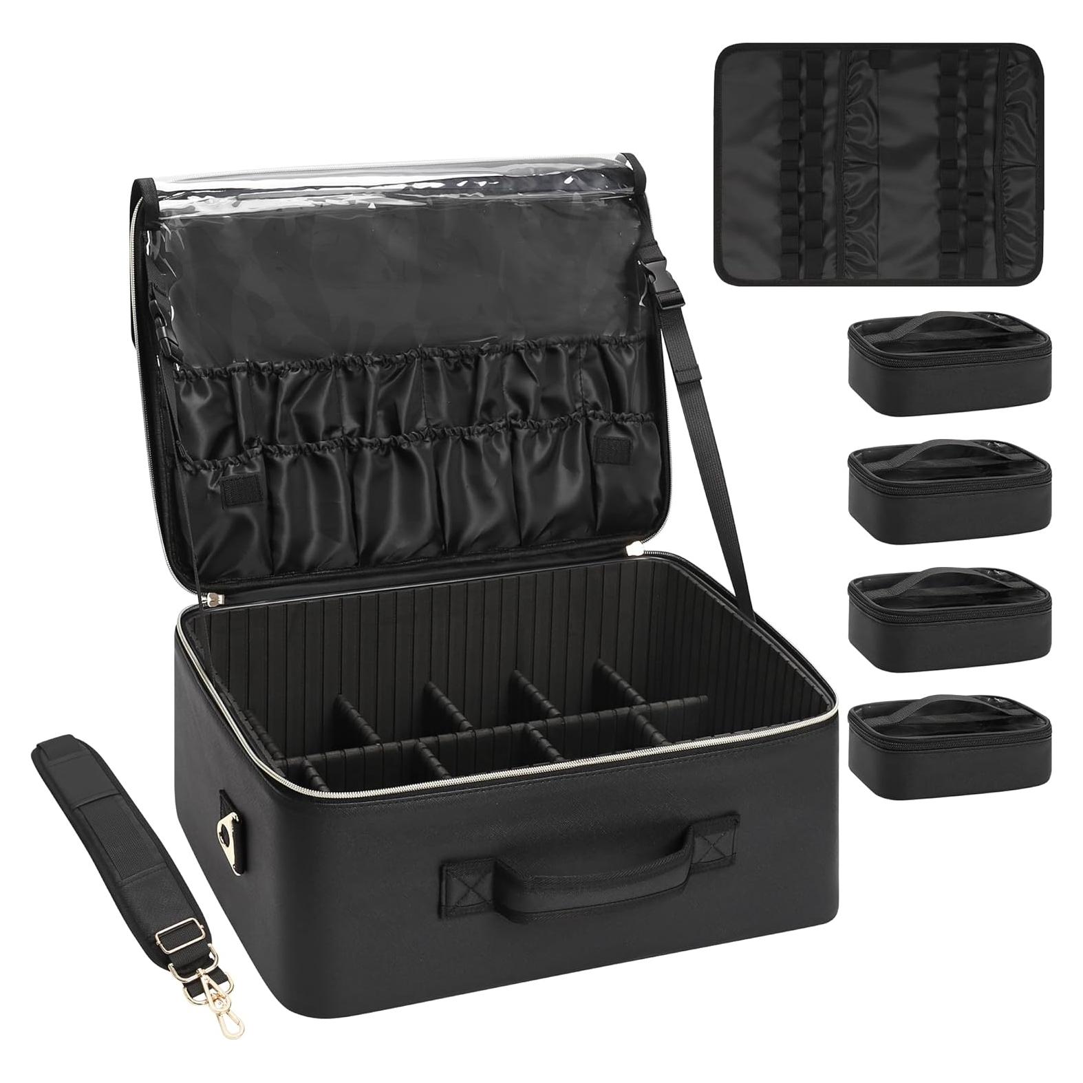 Bolsa de Maquillaje Extra Grande Relavel 43.5x32.8cm Negra