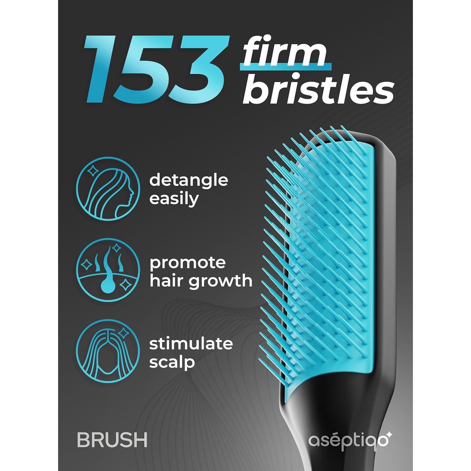 Cepillo Desenredante Aseptiqo Compacto Resistente al Calor