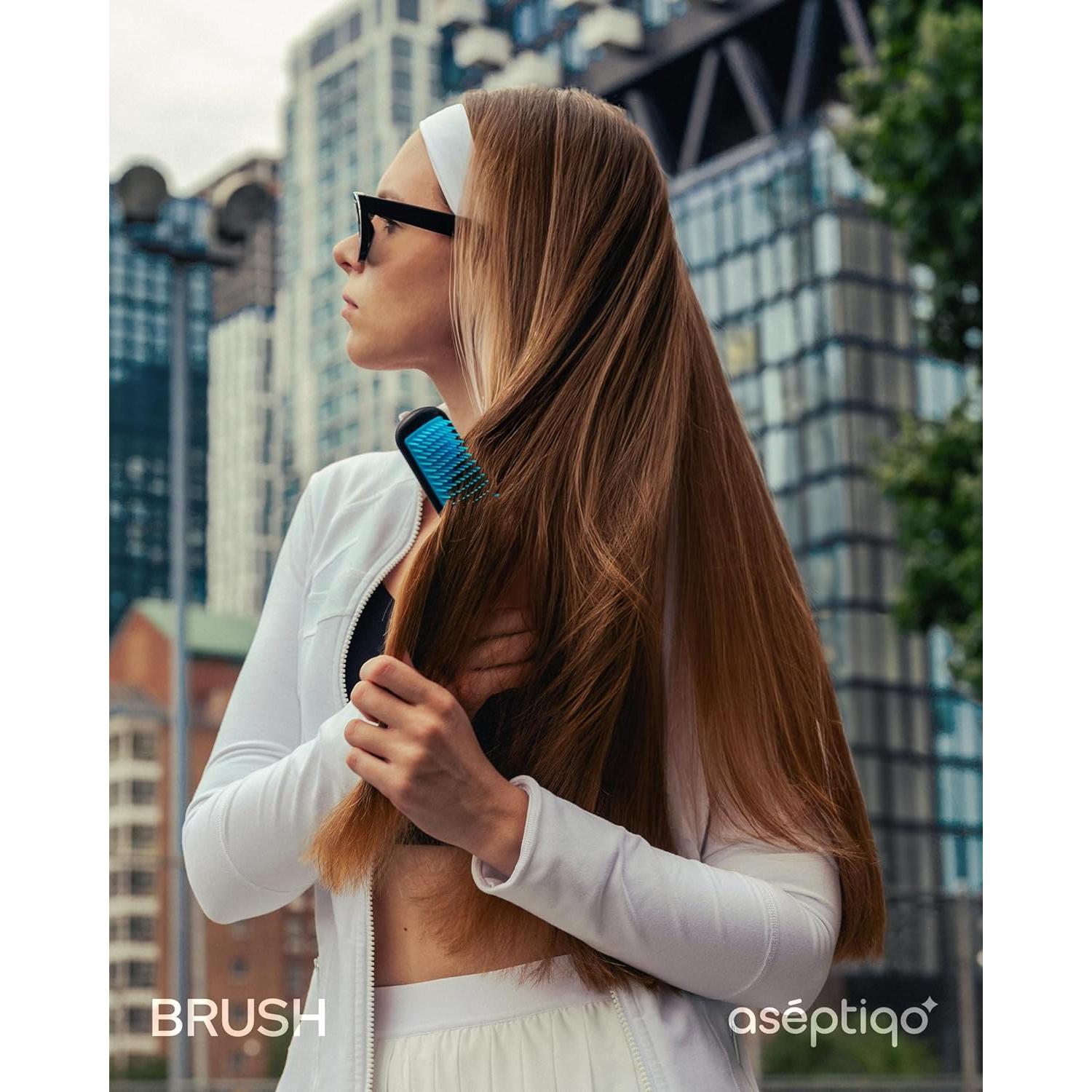 Cepillo Desenredante Aseptiqo Compacto Resistente al Calor