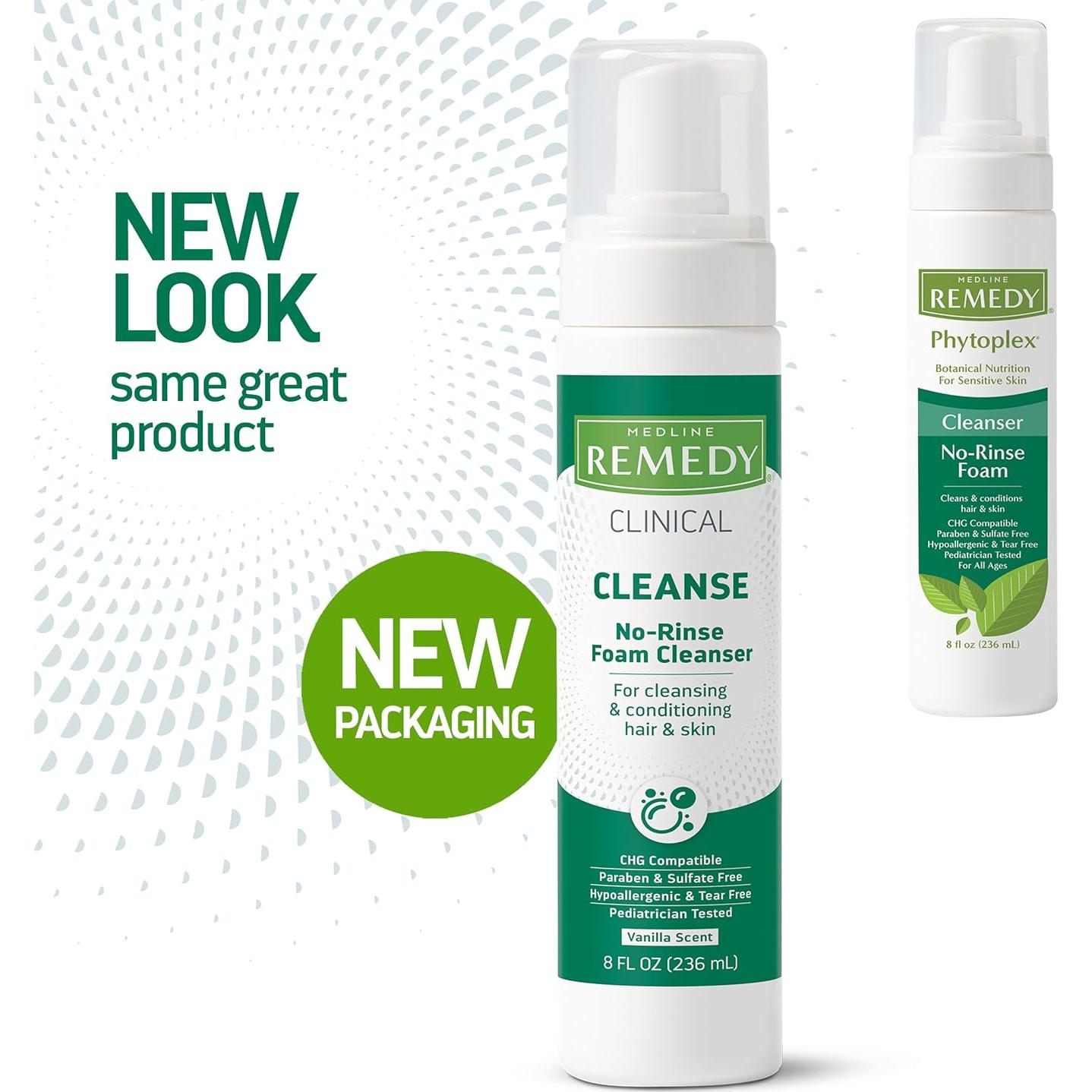 Limpiador Espumoso Sin Enjuague Medline Remedy 236.6 ml