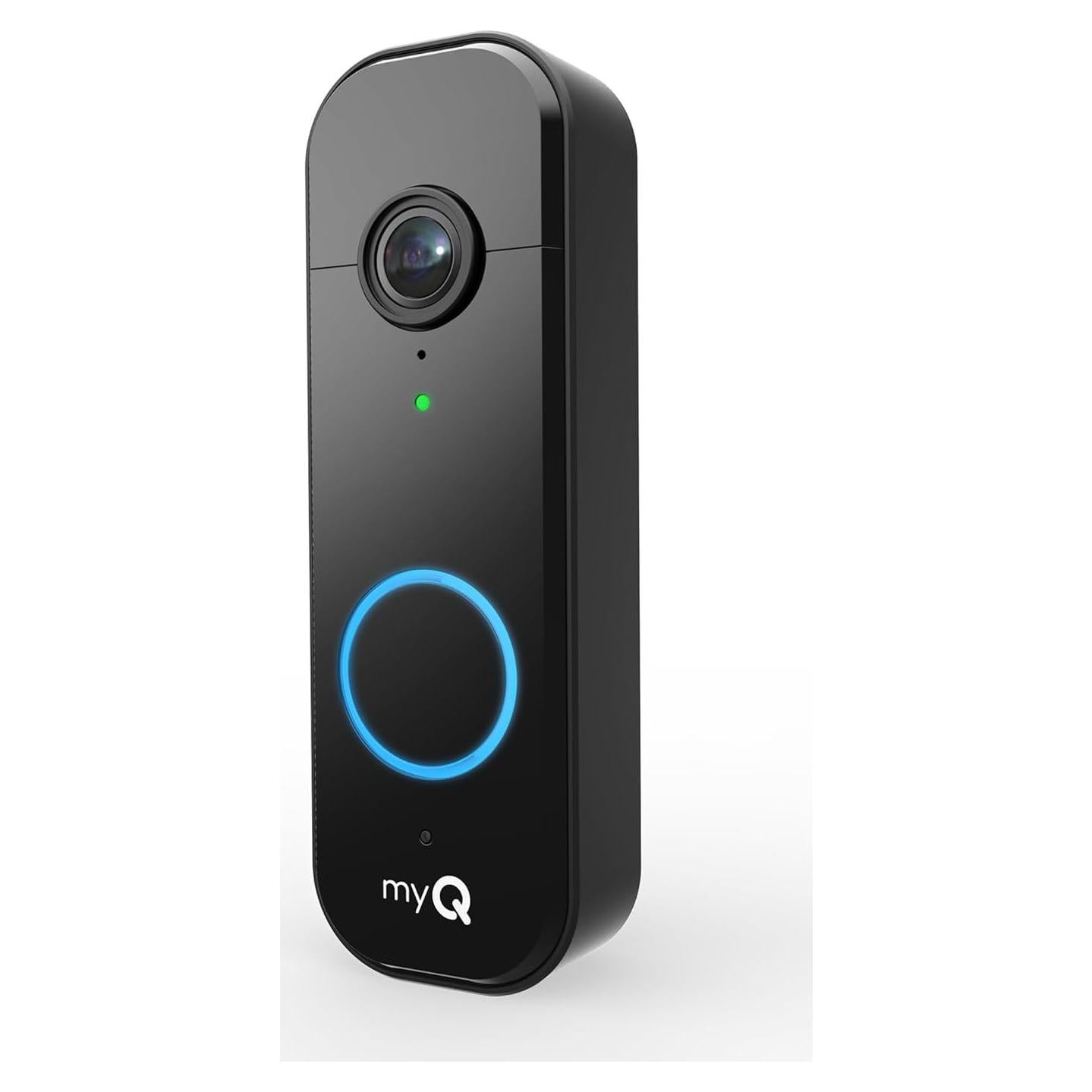 Timbre de Video CHAMBERLAIN myQ 2K, Batería/Cableado, Negro