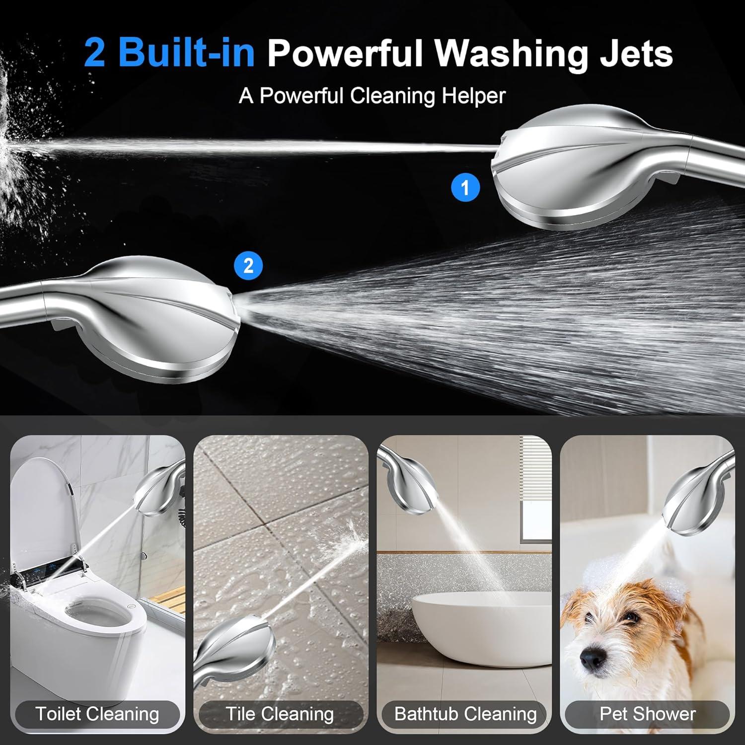 Cabezal de Ducha Filtrado FunnyAir con 3 Filtros y 10 Modos