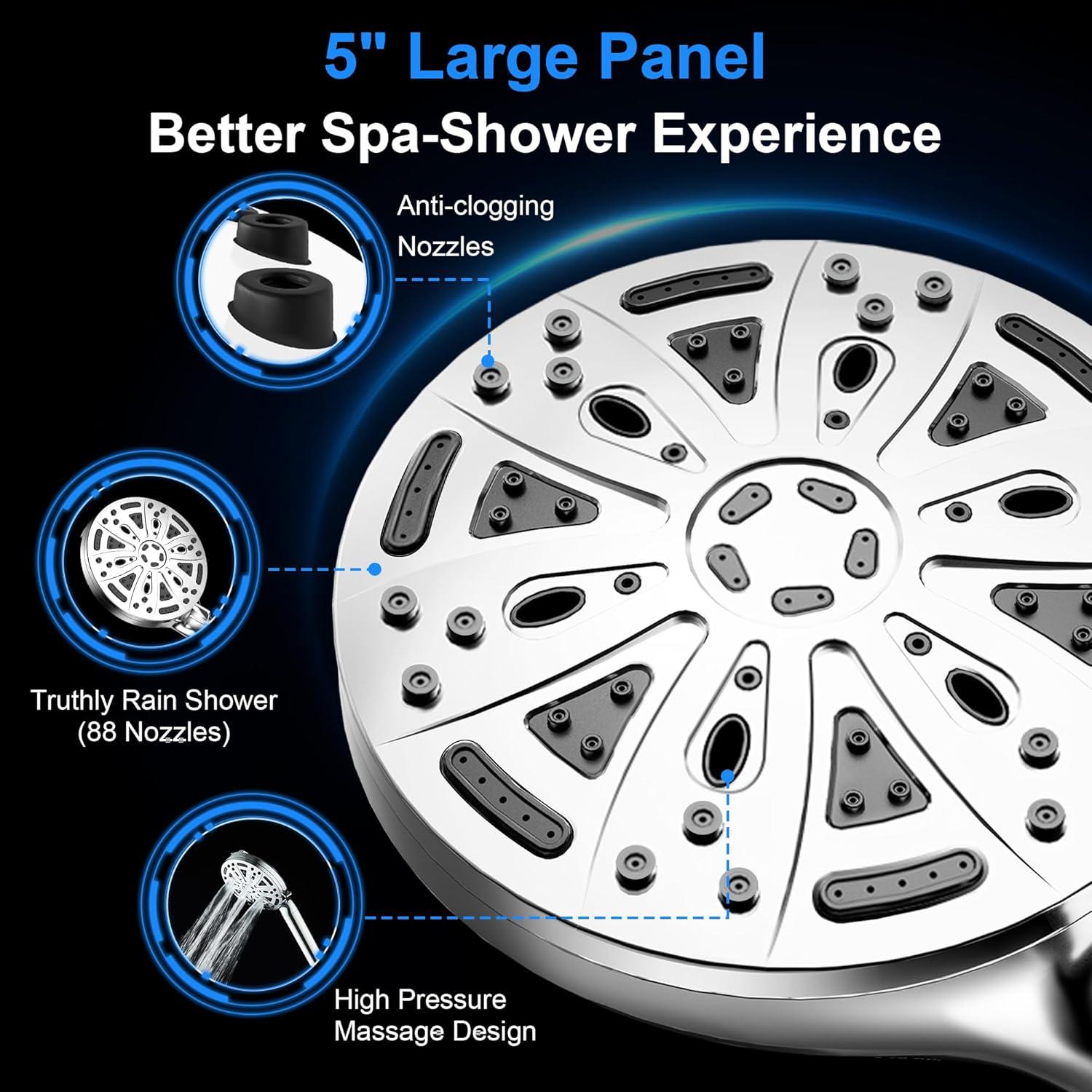 Cabezal de Ducha Filtrado FunnyAir con 3 Filtros y 10 Modos