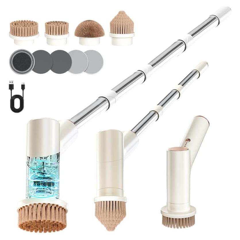 Limpiador Eléctrico de Baño Bestbuy8 con 10 Cabezas y 2 Velocidades