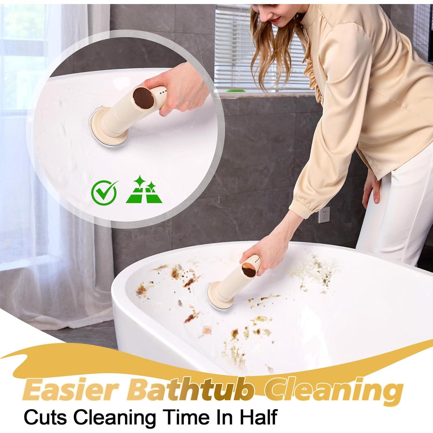 Limpiador Eléctrico de Baño Bestbuy8 con 10 Cabezas y 2 Velocidades