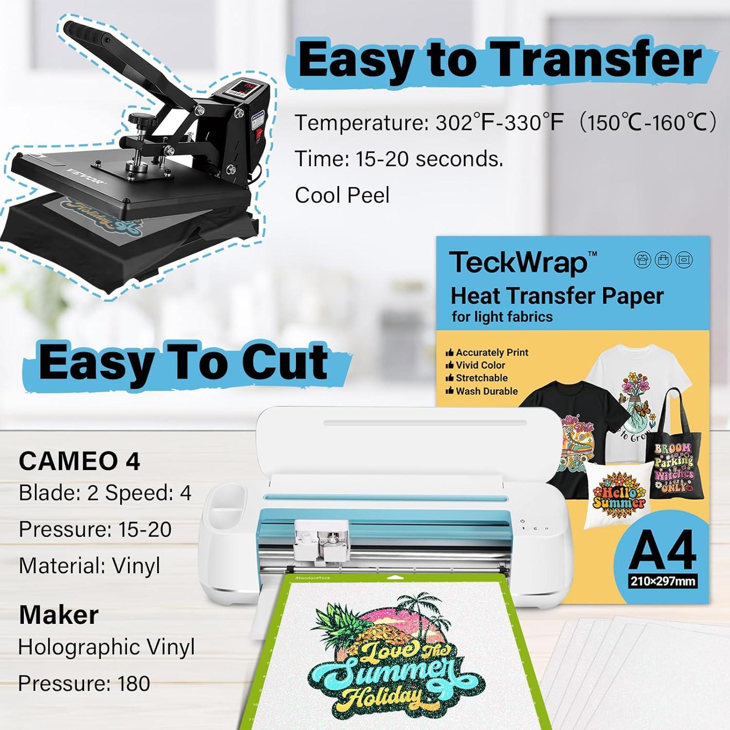 Papel de Transferencia de Calor TECKWRAP 15 Hojas A4 Verde