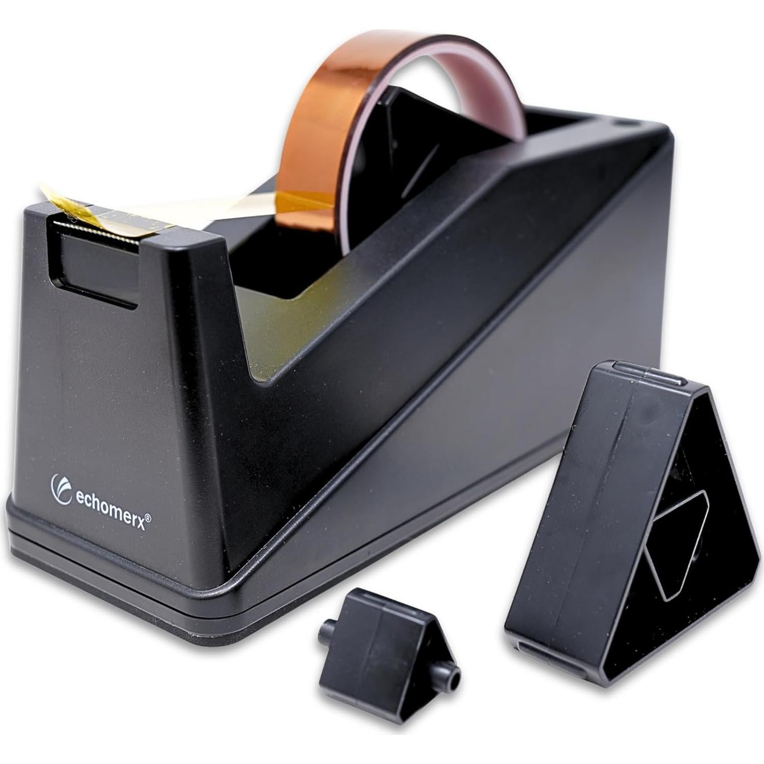 Dispensador de Cinta Echomerx 1 Mano Negro 8.1" L Antideslizante