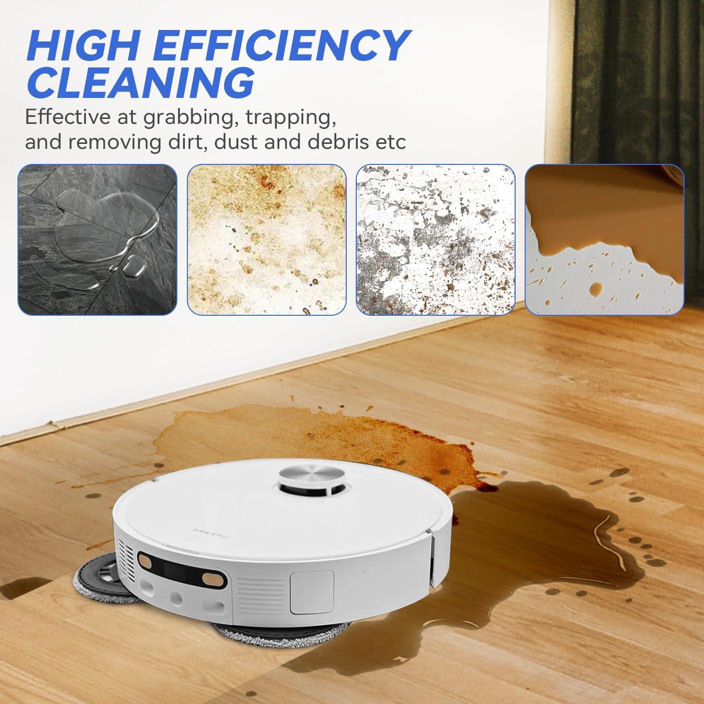 Almohadillas de Trapeador Reemplazo Sgizoku para Dreame y ECOVACS - 4 Pack