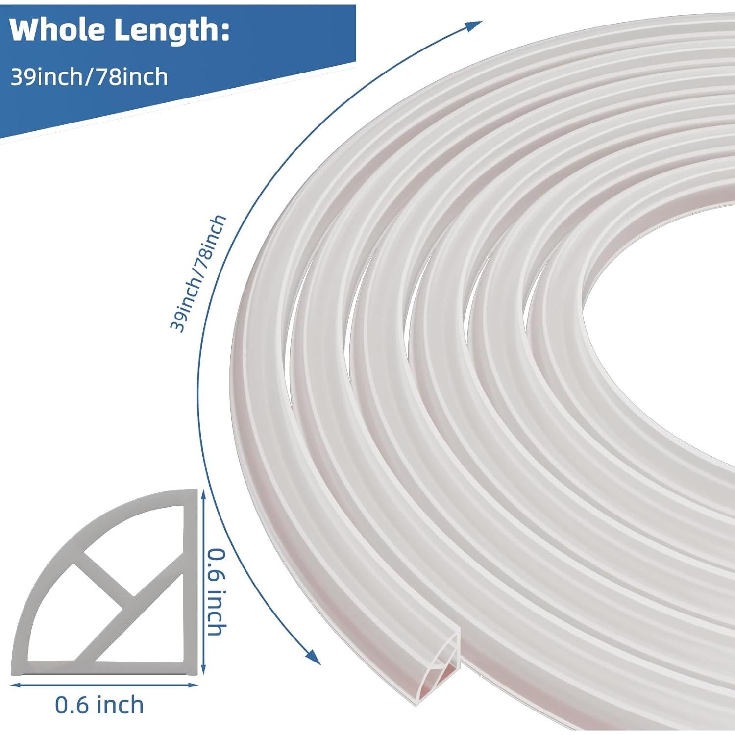 Dique de Agua Colapsable Conwang 99 cm Silicona Transparente