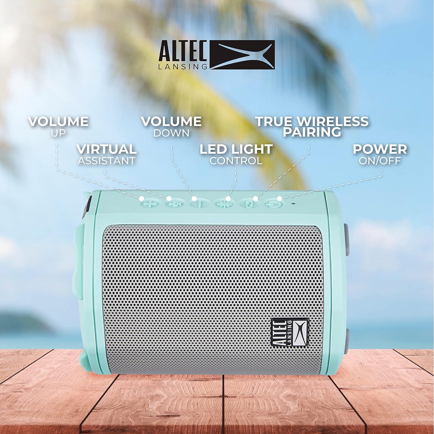Altavoz Bluetooth Altec Lansing HydraMotion IP67 360° Verde Menta