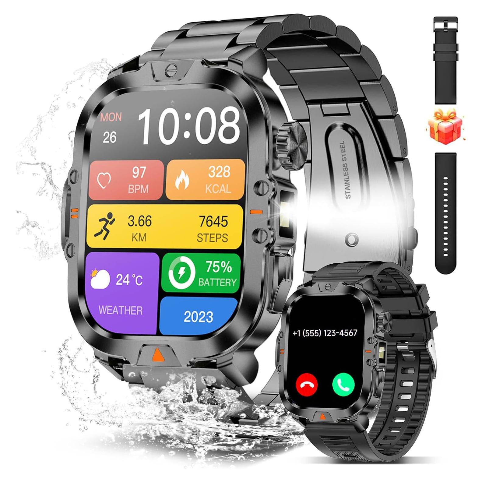 Reloj Inteligente Militar BRUBOSES V17 Pantalla 5.1 cm IP68