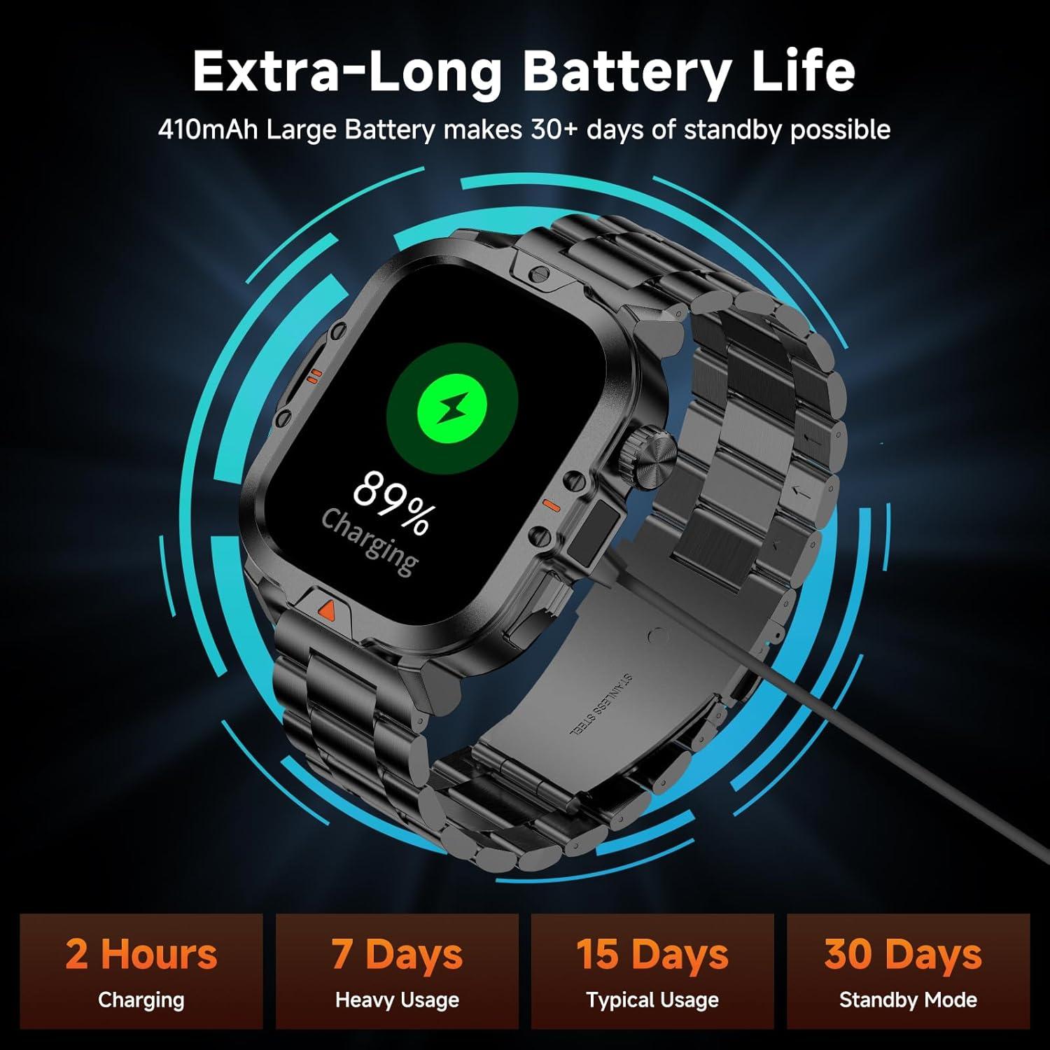 Reloj Inteligente Militar BRUBOSES V17 Pantalla 5.1 cm IP68