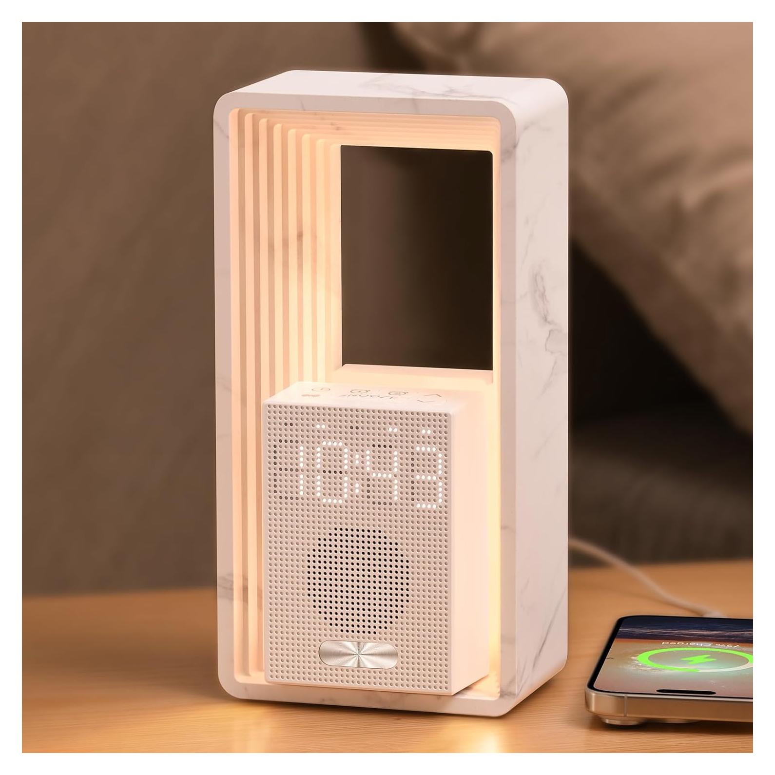 Reloj Despertador Digital WILIT con Luz de Amanecer y USB