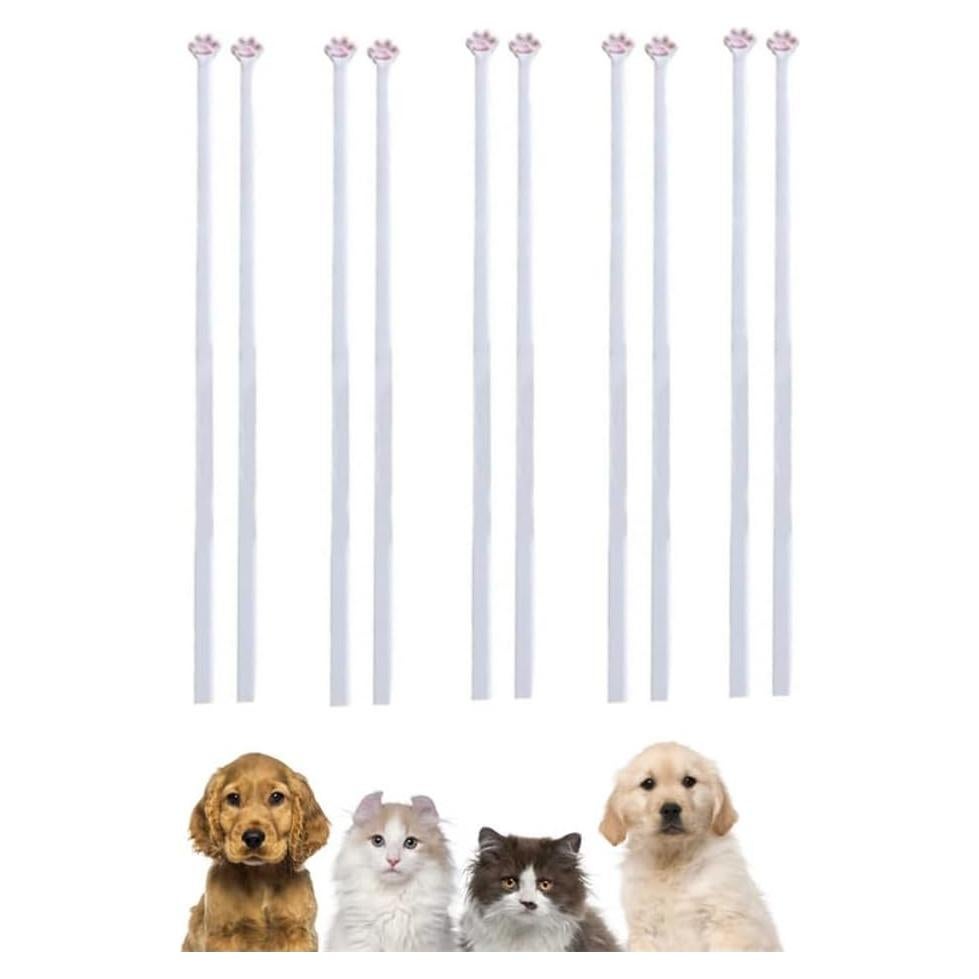 5 Pares de Palillos Reutilizables EPMANN con Huellas de Gato