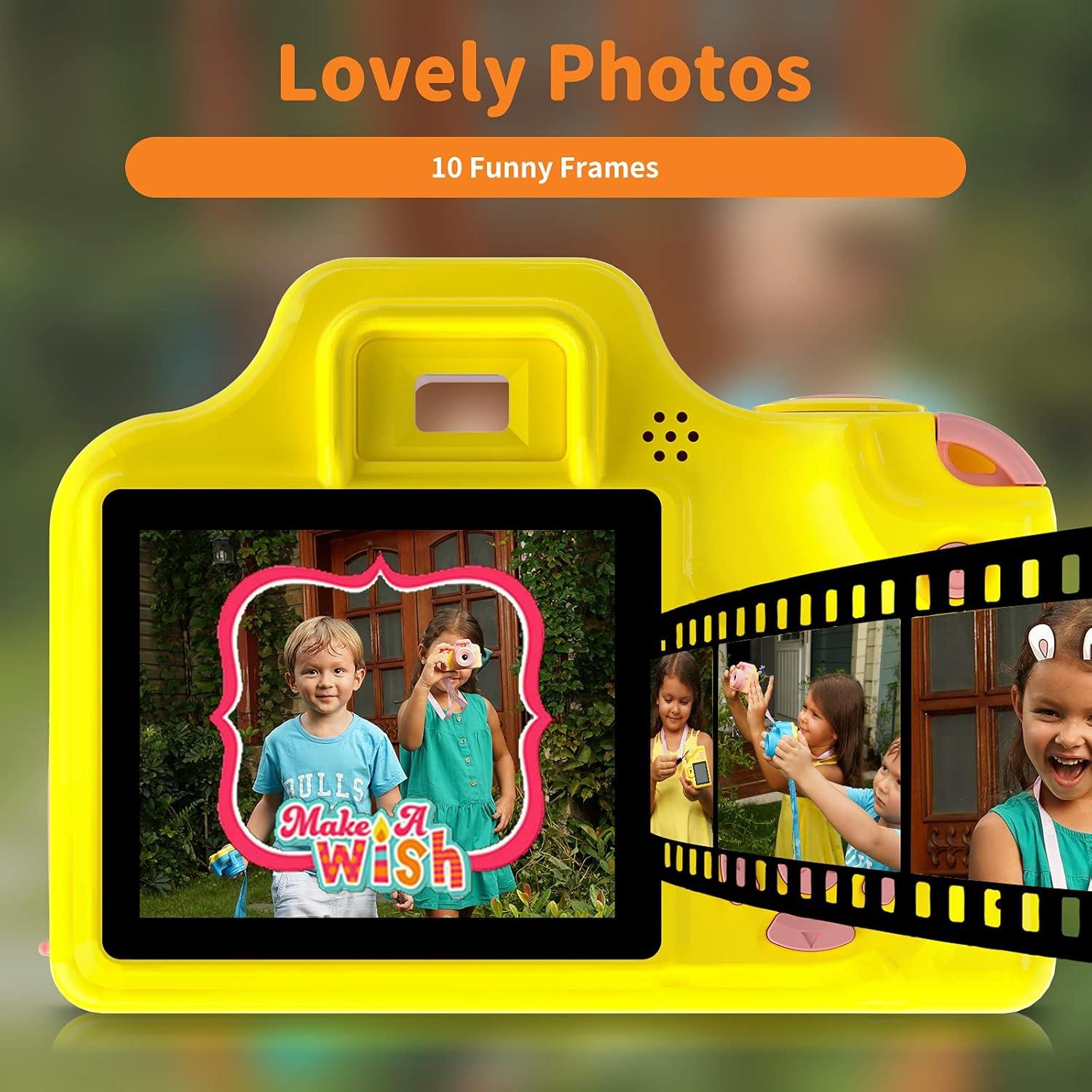 Cámara Digital para Niños Ourlife 12MP Rosa con Música