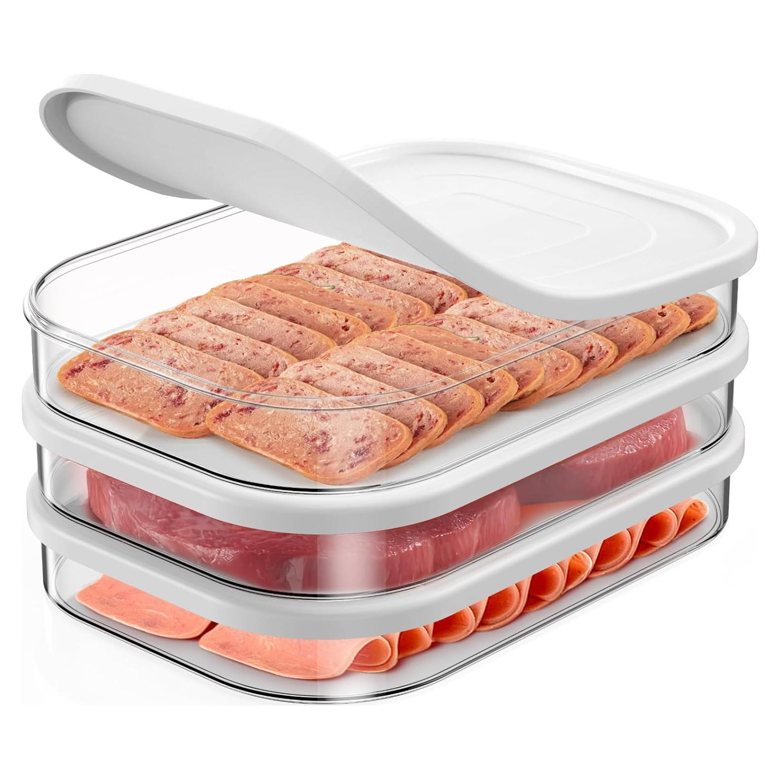 Contenedor de Carne para Deli XWF - 3PCS Apilables BPA Free