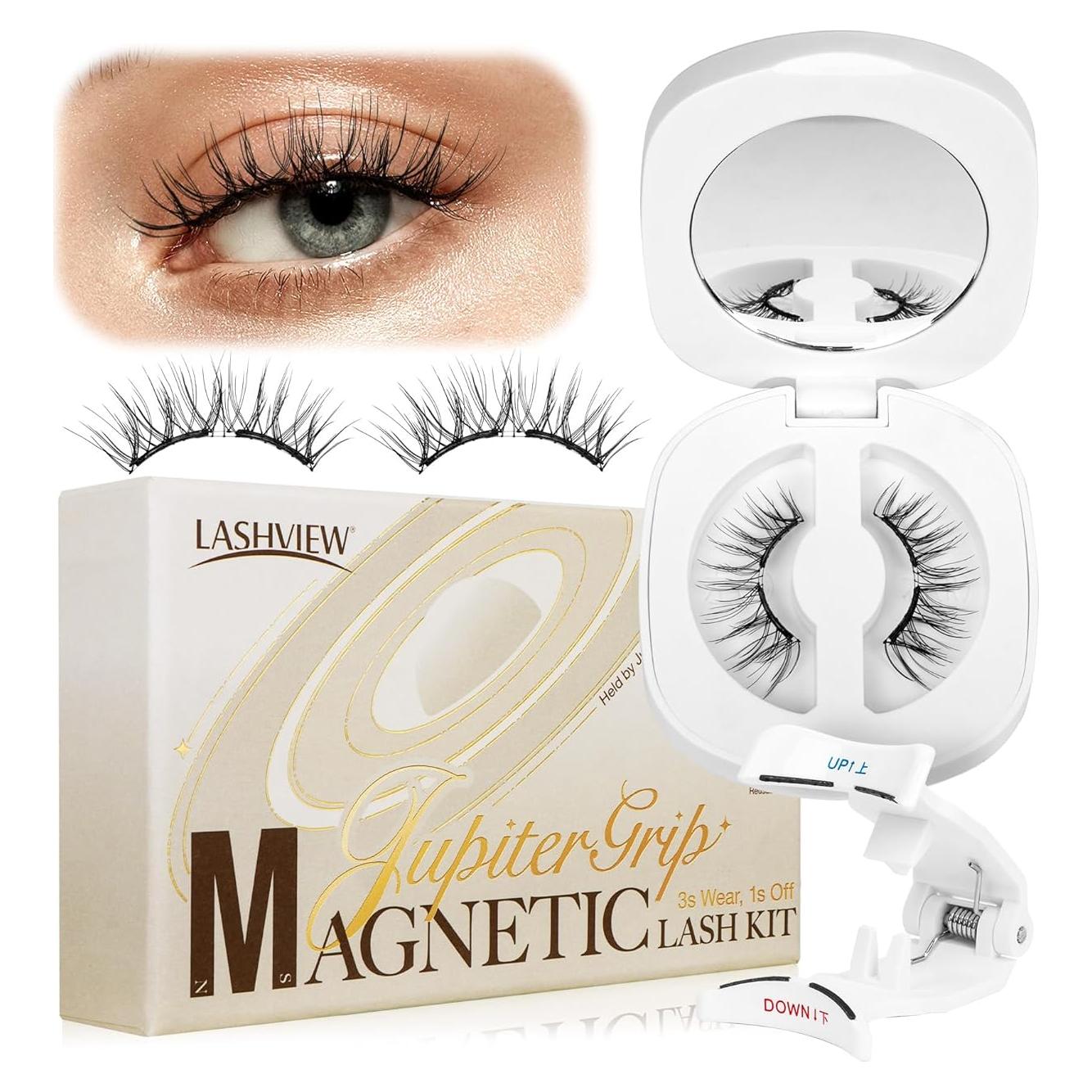 Kit de Pestañas Magnéticas LASHVIEW CT27 Reutilizables 10x7cm