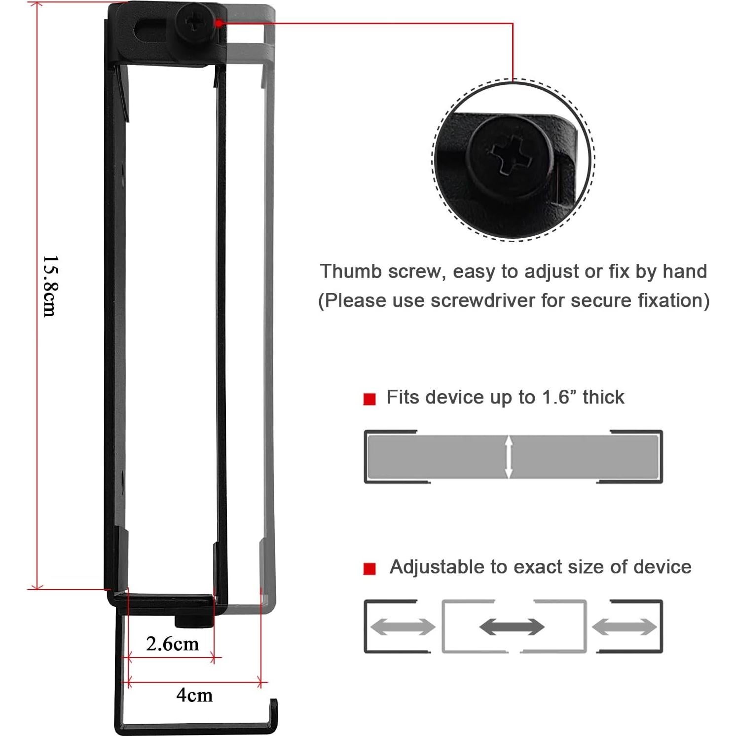 Soporte de Pared IFCASE para Laptop y Tabletas Negro