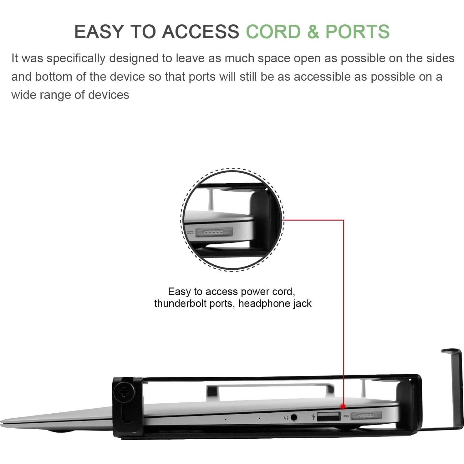 Soporte de Pared IFCASE para Laptop y Tabletas Negro