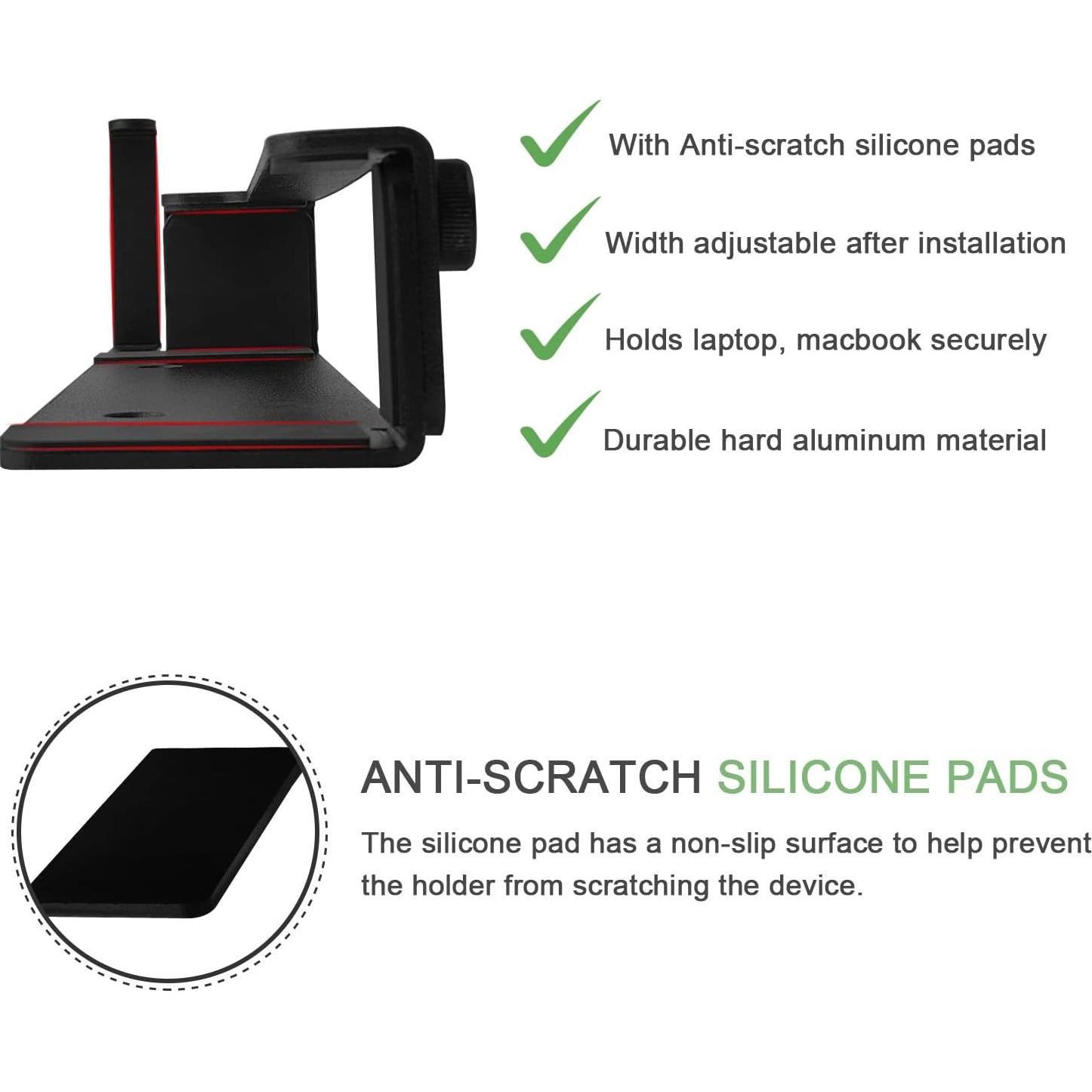 Soporte de Pared IFCASE para Laptop y Tabletas Negro