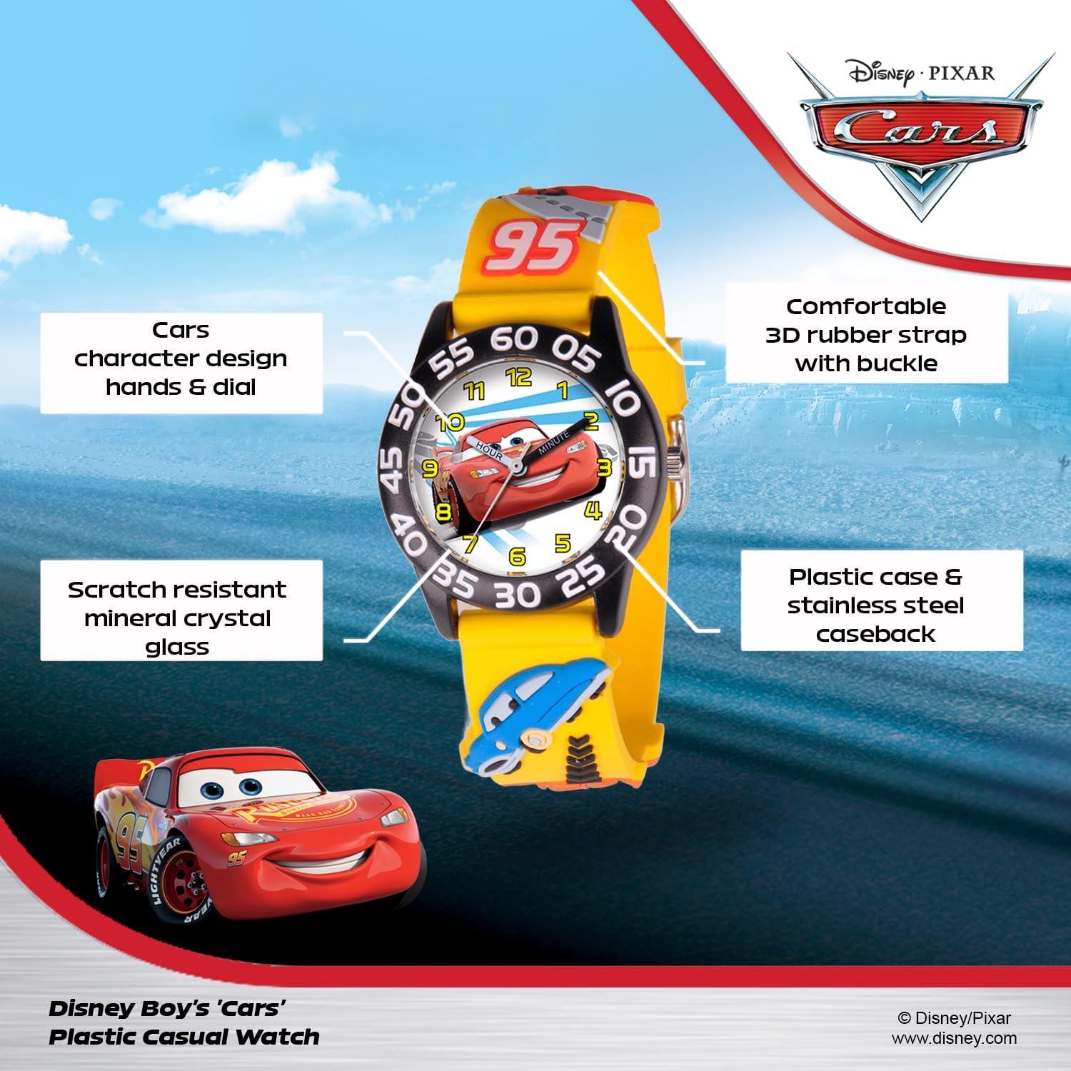 Reloj Analógico de Cuarzo Disney Cars para Niños 32mm
