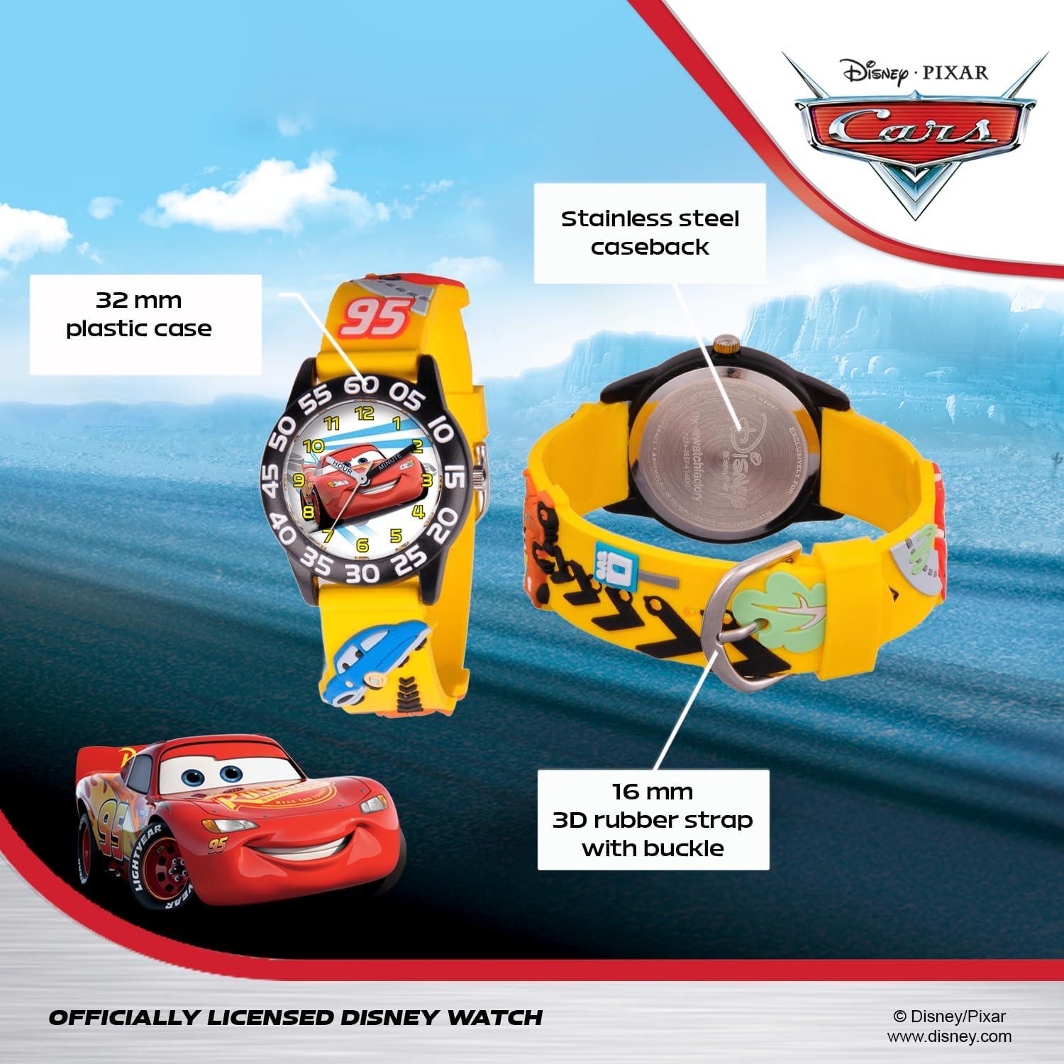 Reloj Analógico de Cuarzo Disney Cars para Niños 32mm