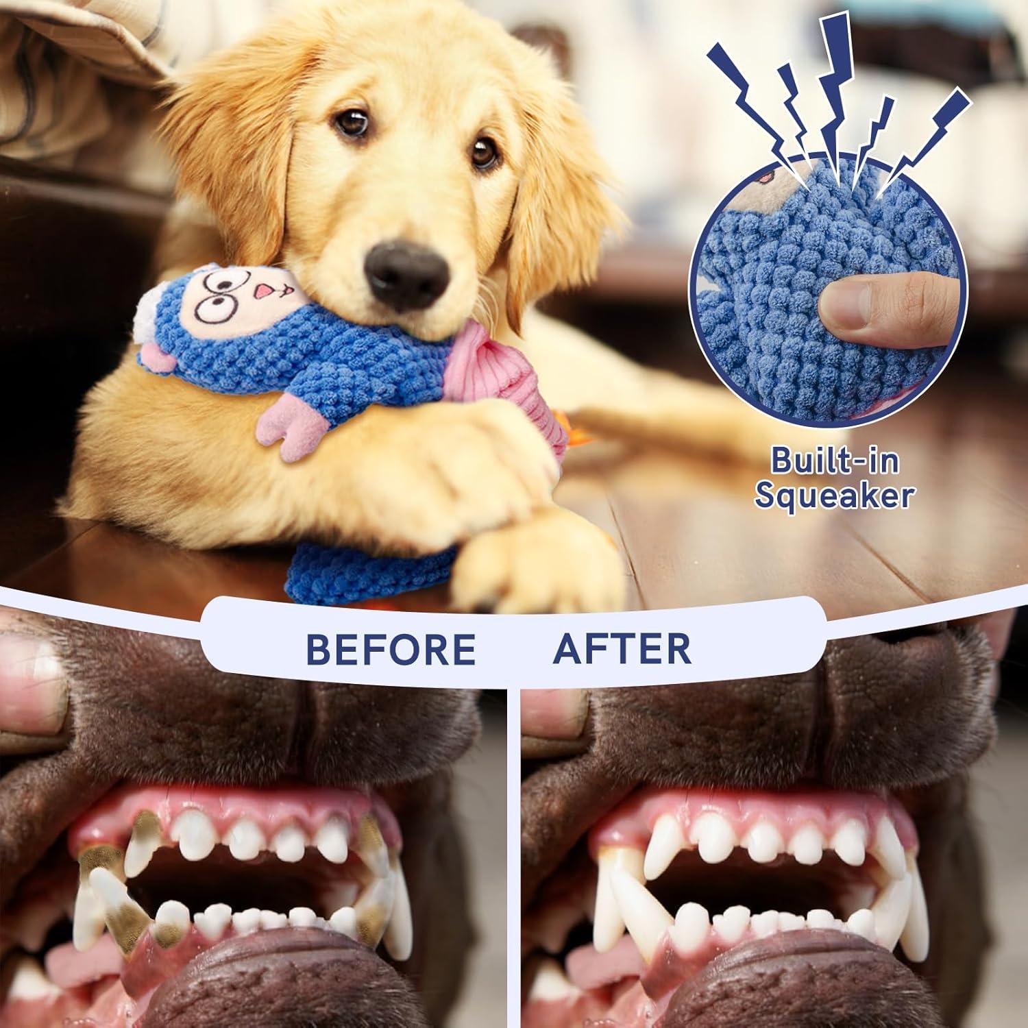 Juguete Interactivo para Perros Sychien con Squeaker y Crinkle