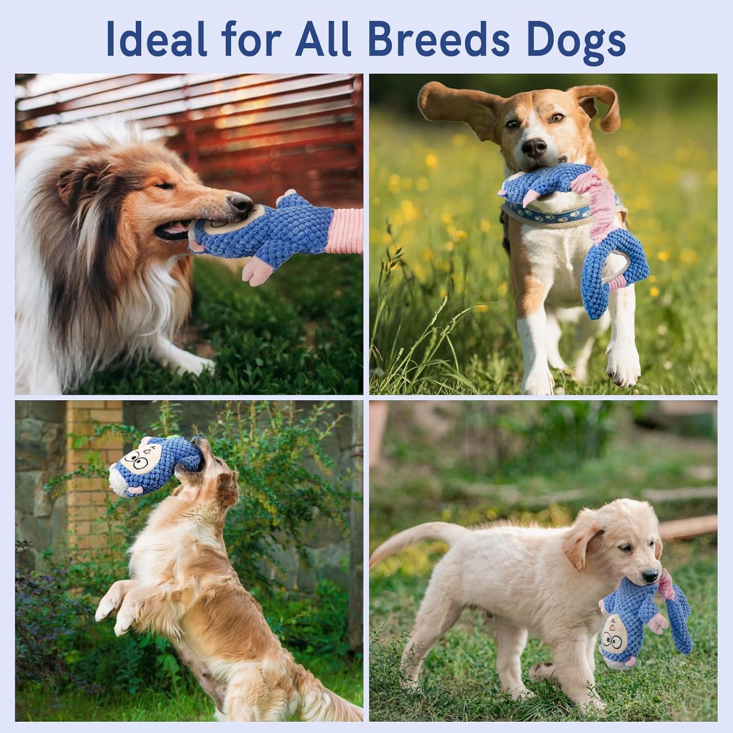 Juguete Interactivo para Perros Sychien con Squeaker y Crinkle