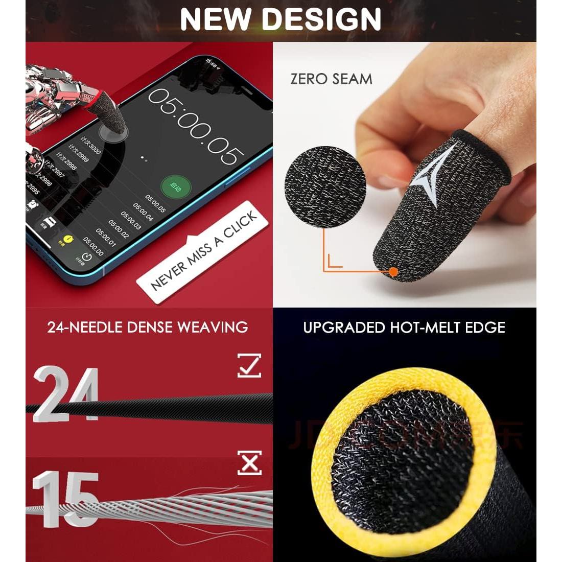 Mangas para Dedos Nuozme - 8 Piezas, 0.3mm, Antitranspirantes