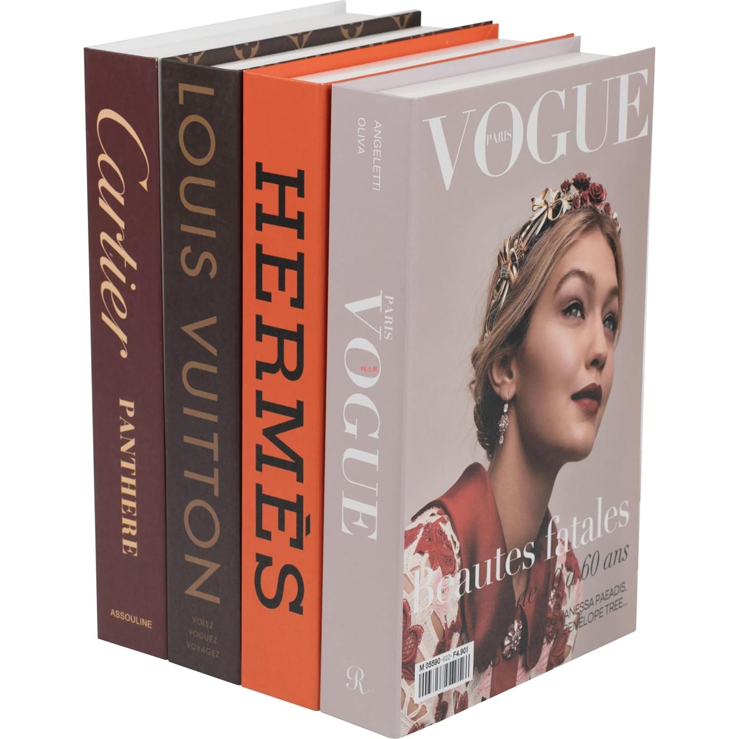 Conjunto de Libros Decorativos Glam Probenex - 4 Piezas