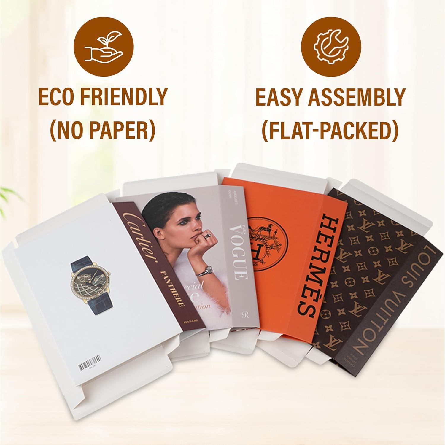 Conjunto de Libros Decorativos Glam Probenex - 4 Piezas