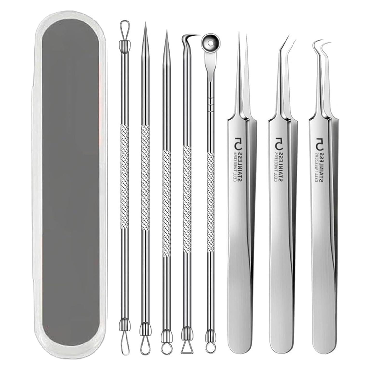 Kit de Pinzas para Puntos Negros Fecong - Acero Inoxidable 8PCS