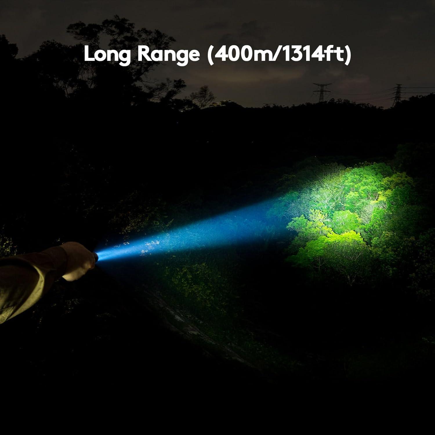 Linterna RovyVon S21 3000 Lumen IPX8 Magnética 400m