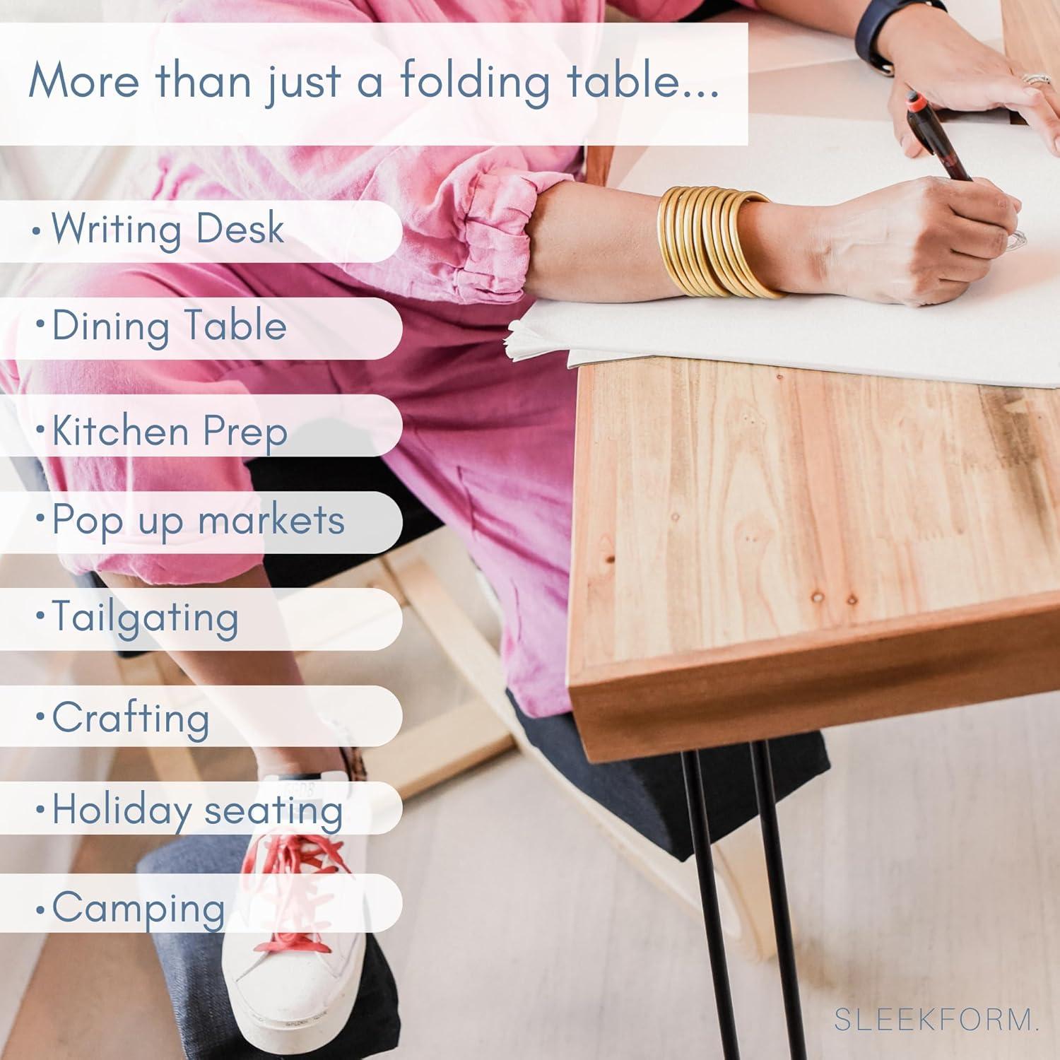 Mesa Plegable Sleekform El Portland - Escritorio 109.9x56.5cm