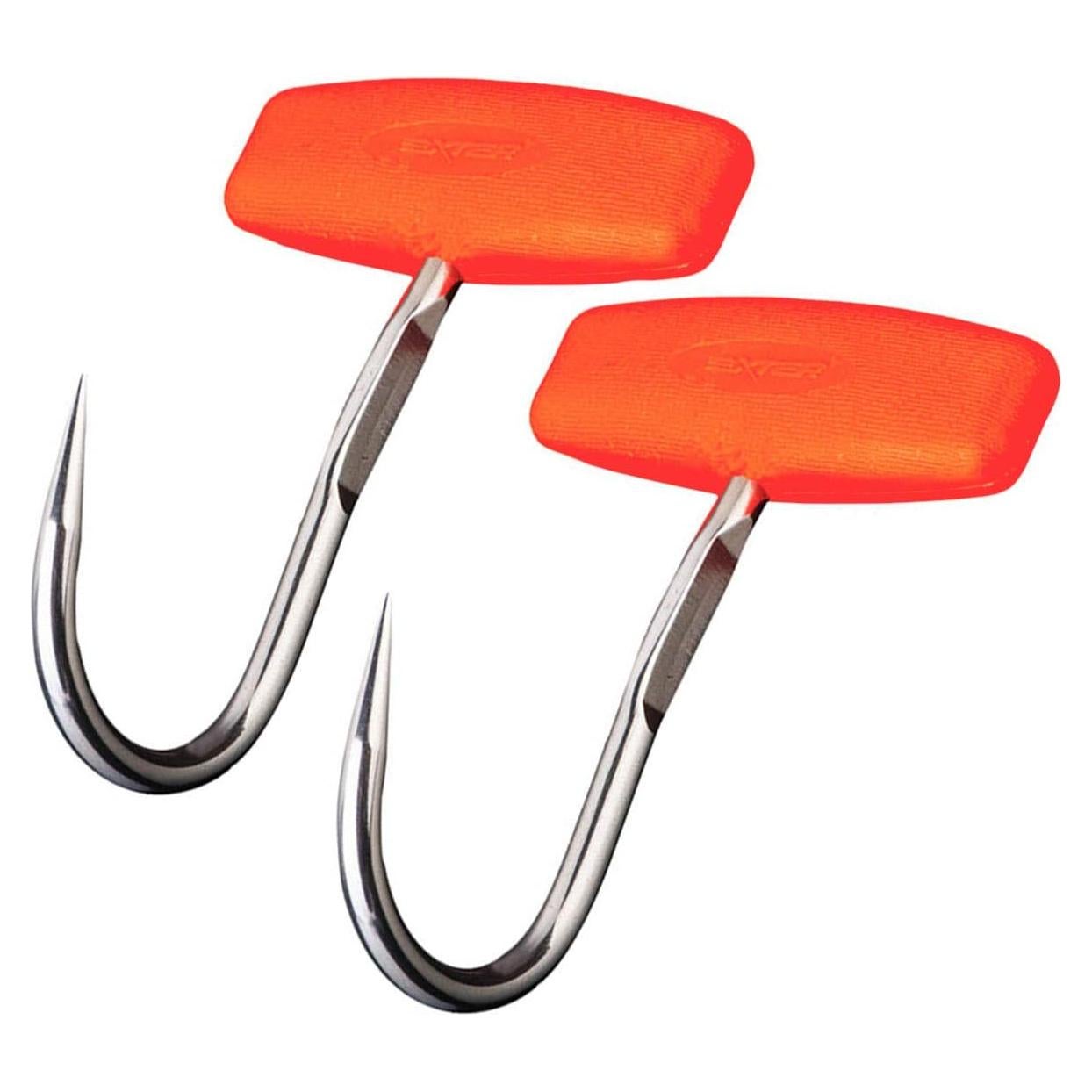 Ganchos en T de Acero Inoxidable LGEGE - 2 Pcs con Mango Naranja