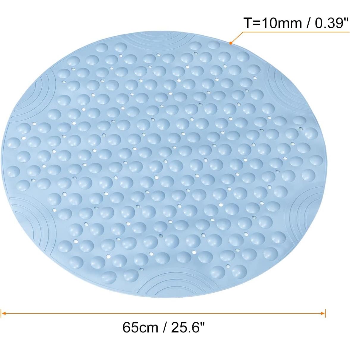 Alfombrilla de Ducha Redonda uxcell 65x65cm PVC Antideslizante