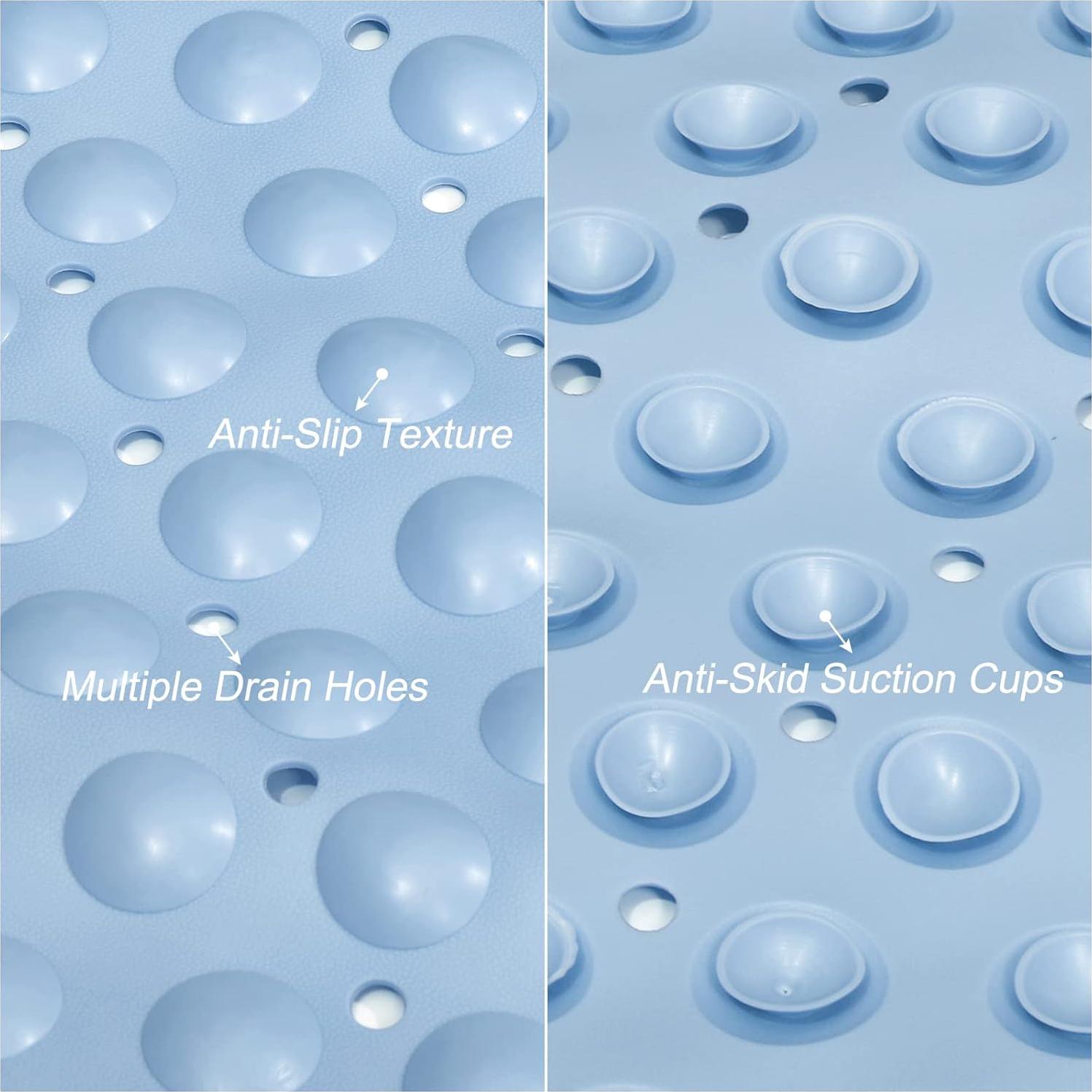 Alfombrilla de Ducha Redonda uxcell 65x65cm PVC Antideslizante