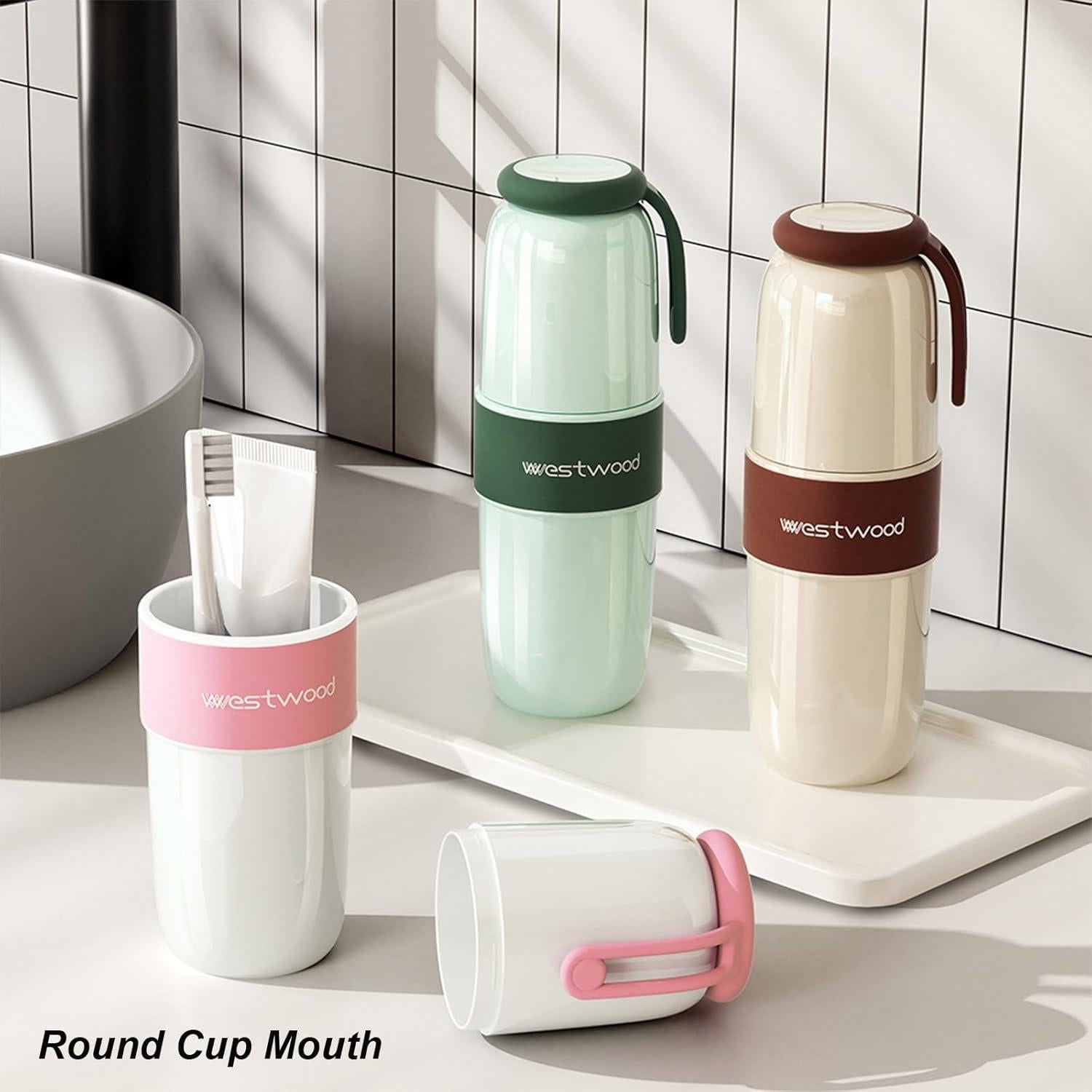 Estuche de viaje para cepillos de dientes FQDGTFA verde 21cm