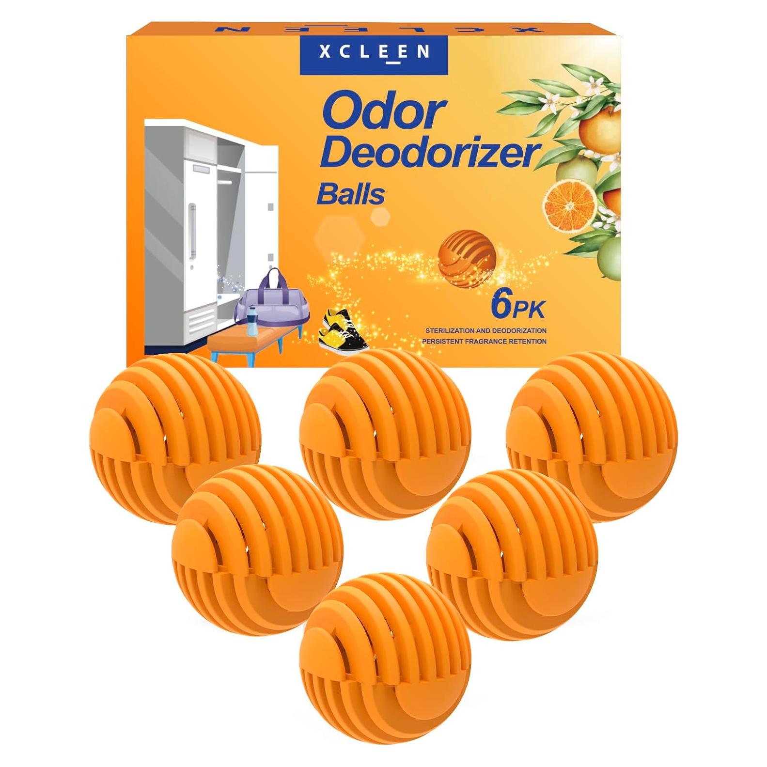 Bolas Desodorantes para Zapatos Xcleen - Aroma Cítrico 6 Pzas