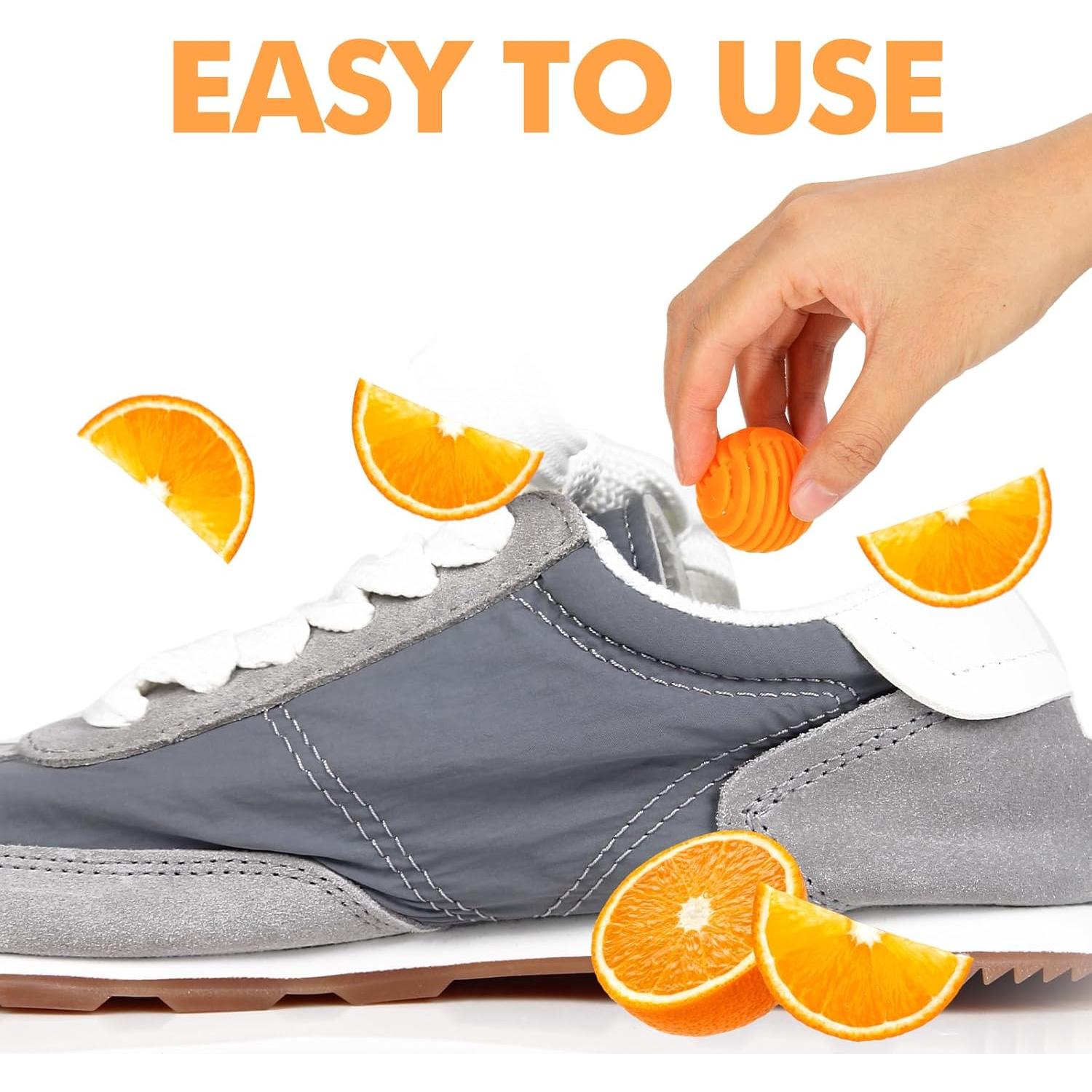 Bolas Desodorantes para Zapatos Xcleen - Aroma Cítrico 6 Pzas