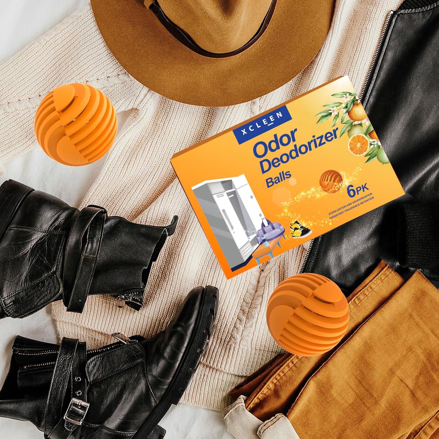 Bolas Desodorantes para Zapatos Xcleen - Aroma Cítrico 6 Pzas