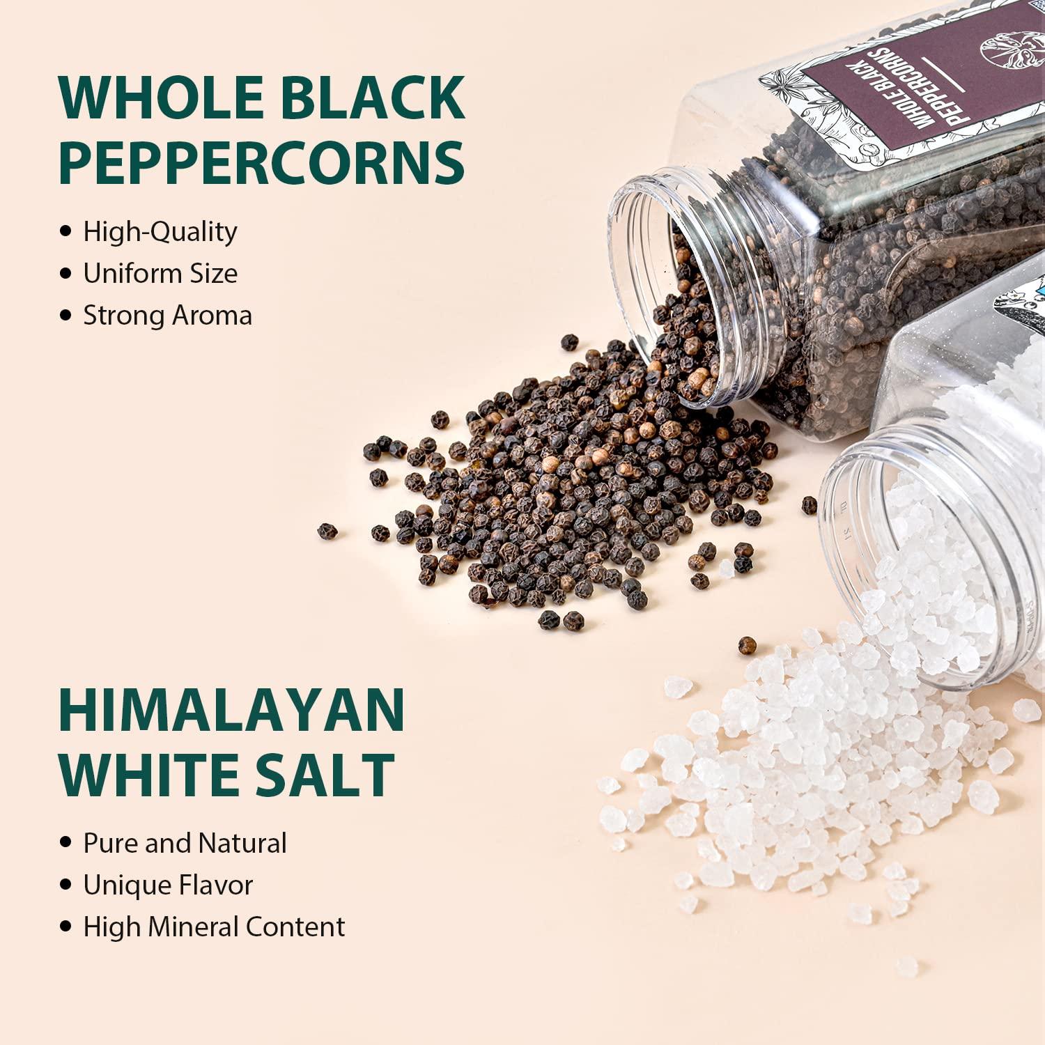 Soeos Sal del Mar Himalayo 1.1 kg + Pimienta Negra 0.5 kg