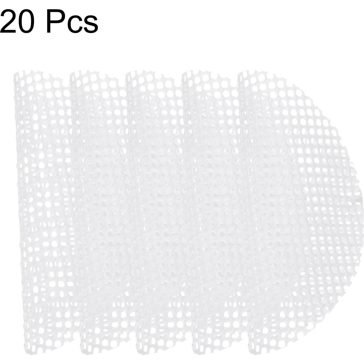 20 Tapas de Vapor Reutilizables Silicona uxcell 6.5 cm Blancas