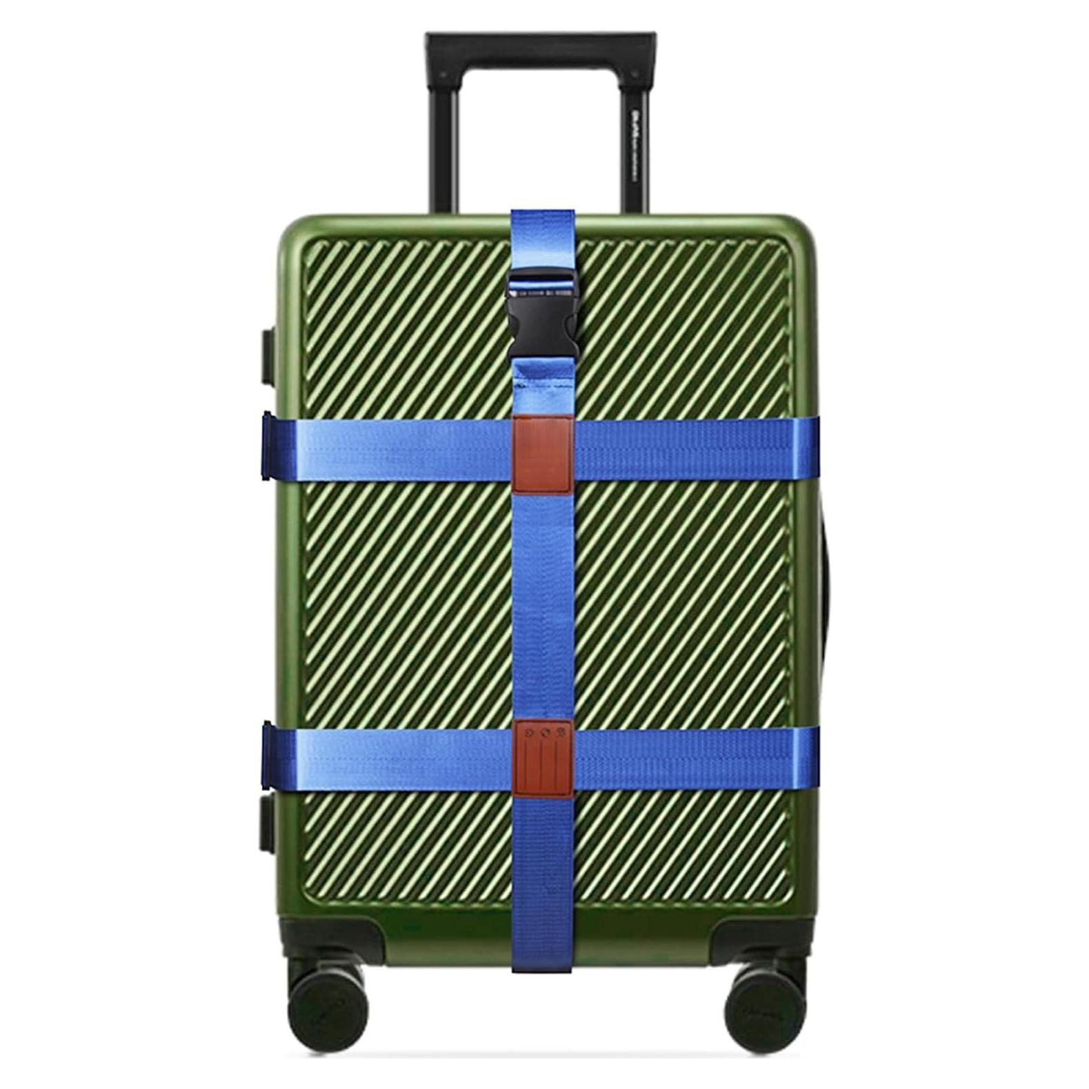 Correas de Equipaje Doble Cruz Linpr - Nylon Azul 3000 kg