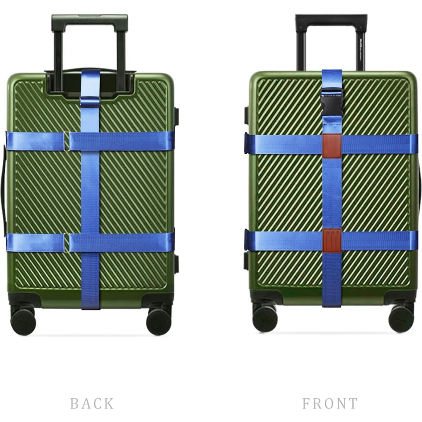 Correas de Equipaje Doble Cruz Linpr - Nylon Azul 3000 kg