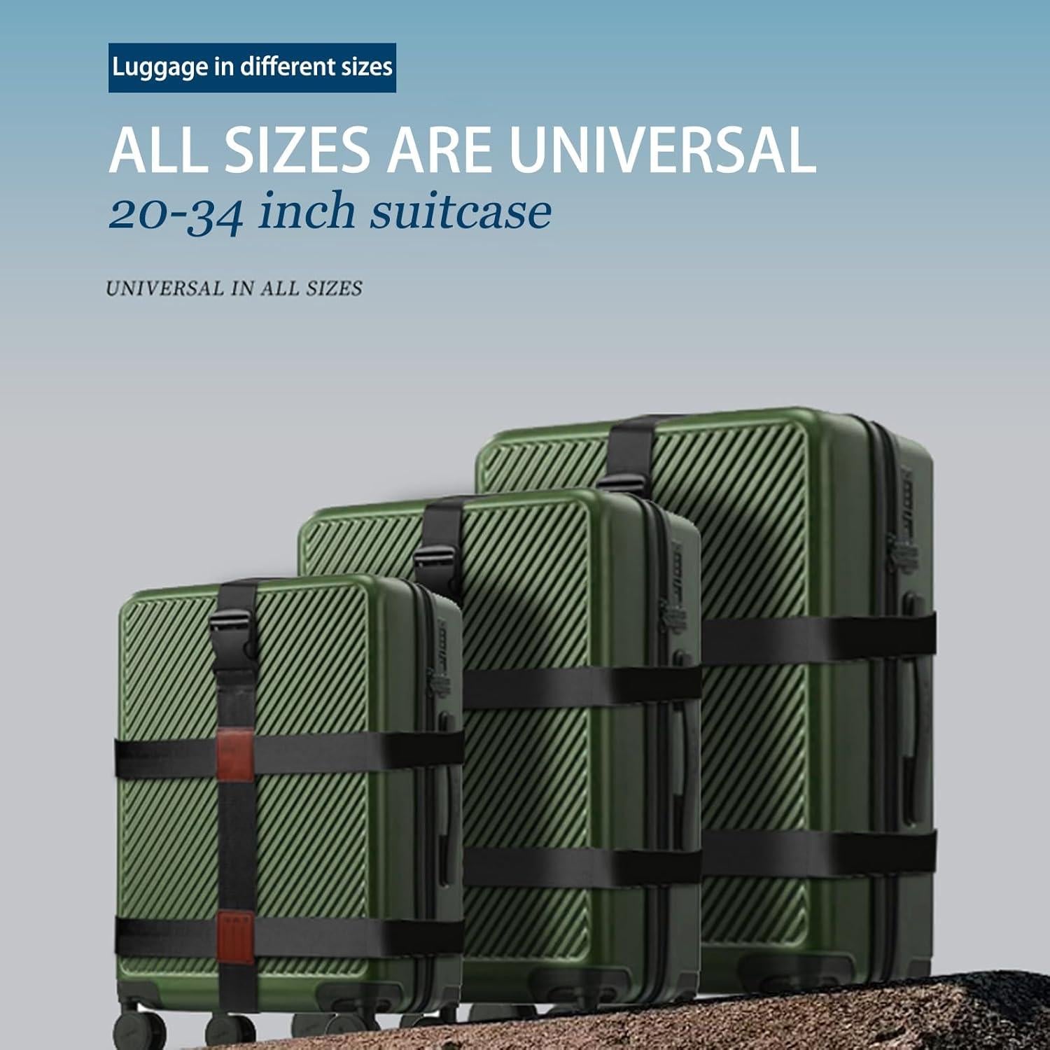 Correas de Equipaje Doble Cruz Linpr - Nylon Azul 3000 kg