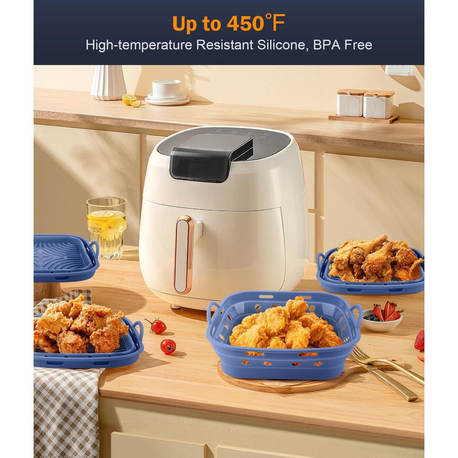 Forros de Silicona Reutilizables AMFOCUS para Freidora de Aire 22.86cm