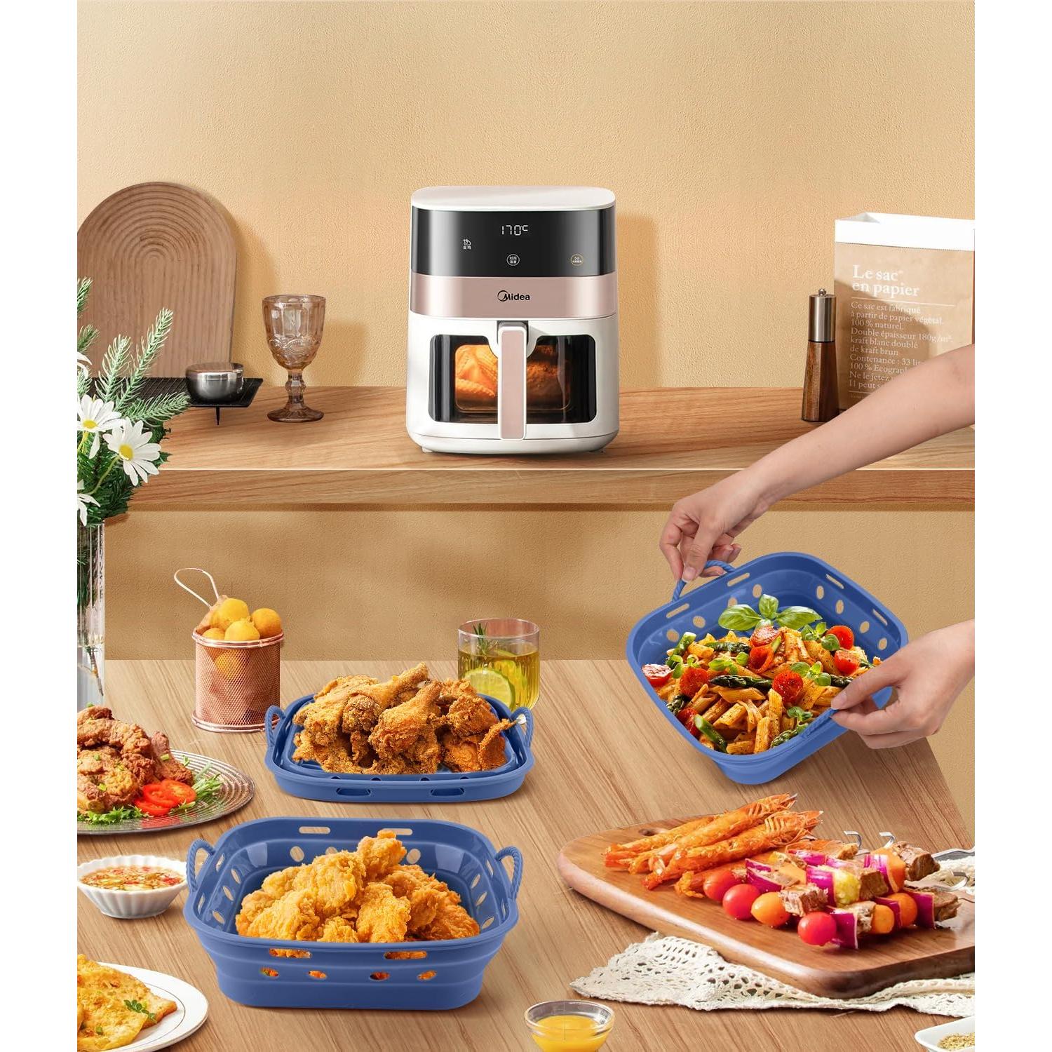 Forros de Silicona Reutilizables AMFOCUS para Freidora de Aire 22.86cm